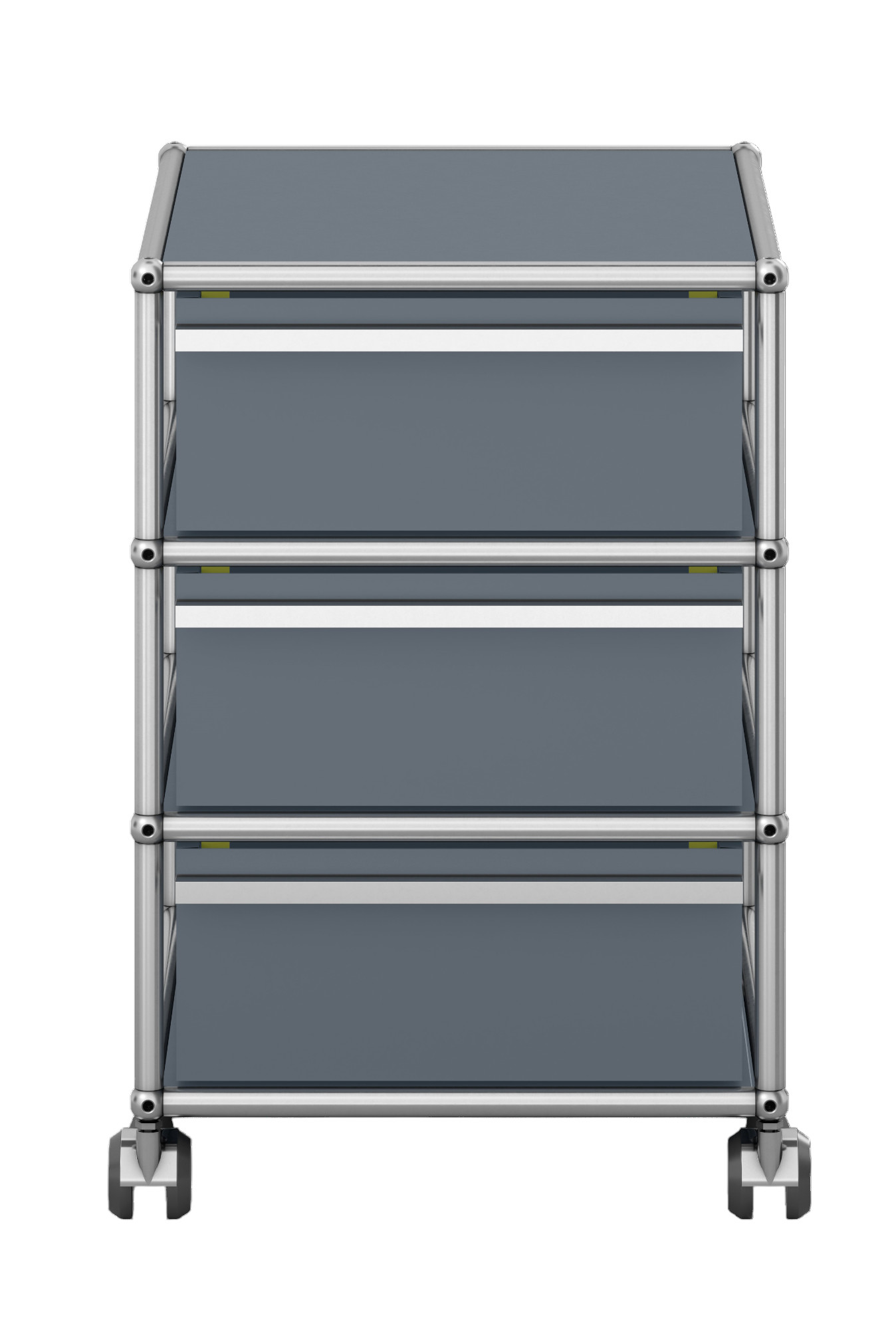 USM Haller Rollcontainer QUICK SHIP -mittelgrau