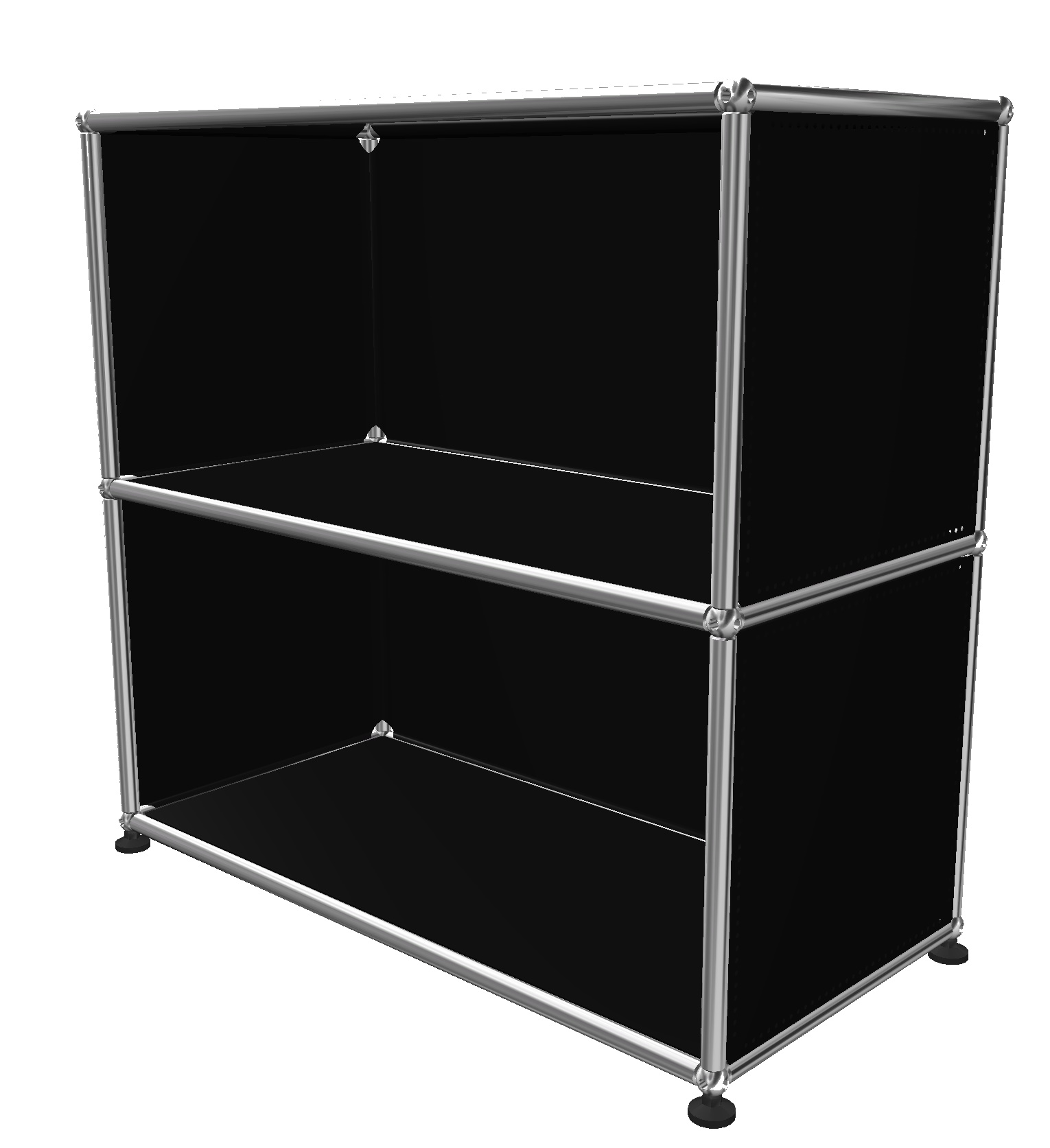 USM Haller Shelf Open H 75 cm Graphite black - FAST DELIVERY