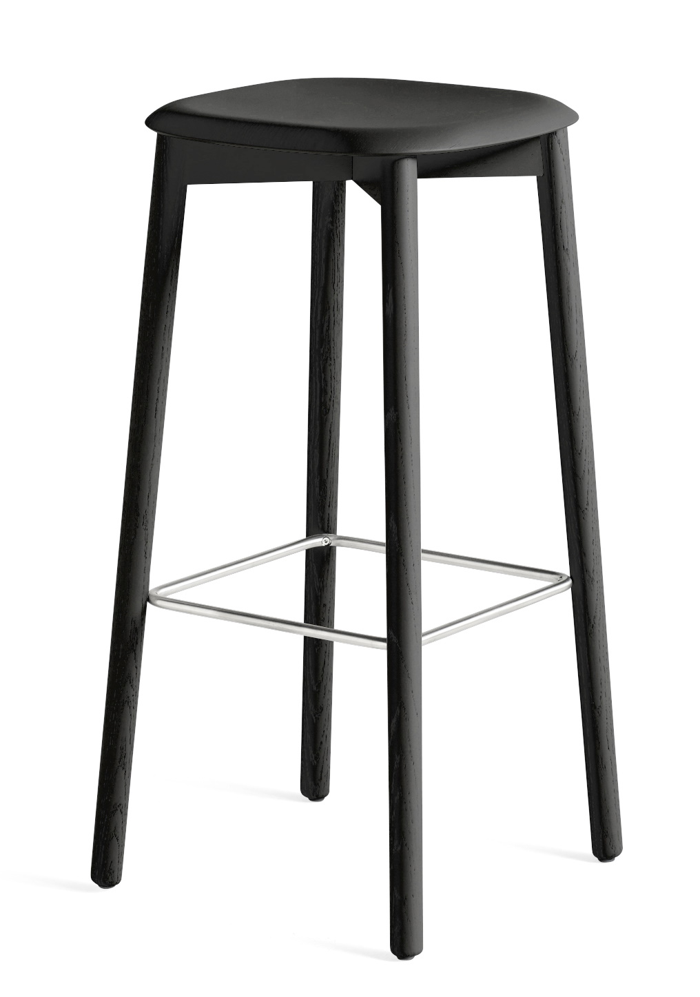 Soft Edge 82 High Barstool Hay Oak black stained Soft Edge 82 High Barstool Hay Oak black stained