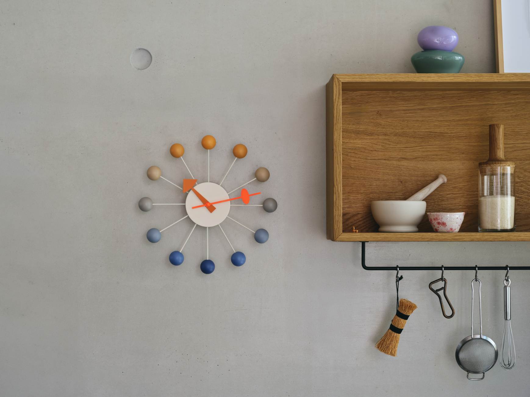 Ball Clock Wall Clock Sunrise Vitra LIMITED EDITION  
