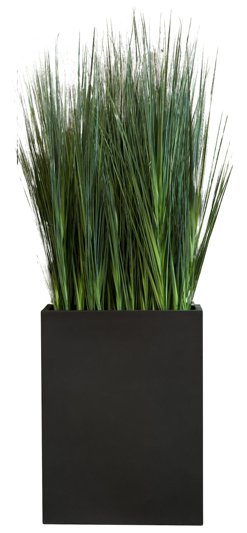 Kyoto Grass Kunstpflanze im schwarzen Topf, dekoratives Kunstgras für Innenräume.