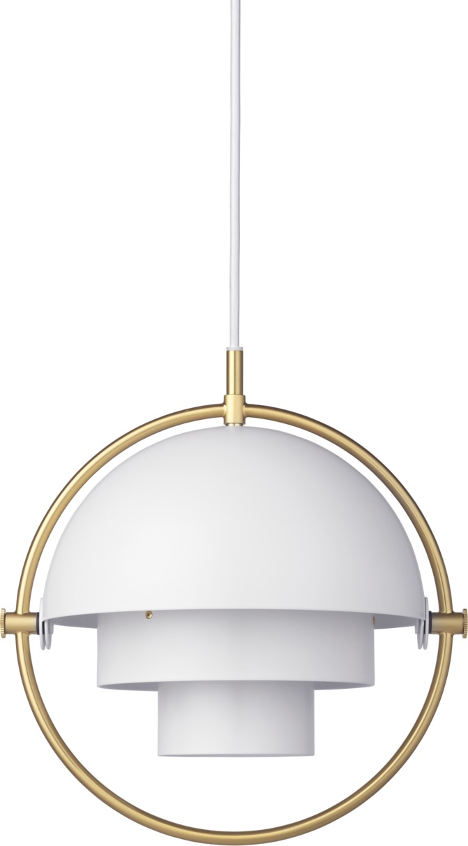 Multi-Lite Pendant lamp S White / Brass Gubi