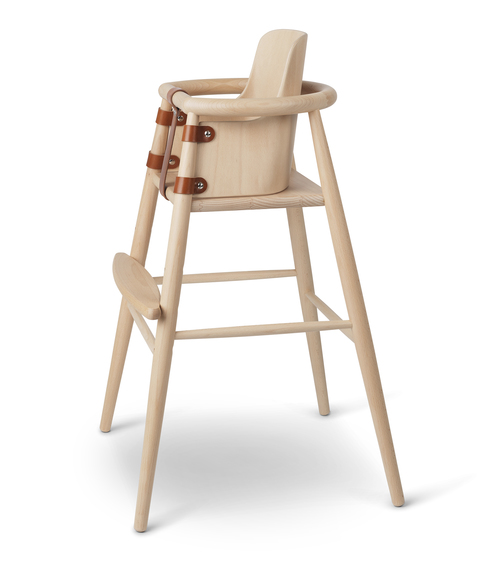 ND54 High chair with baby-insert beech Carl Hansen