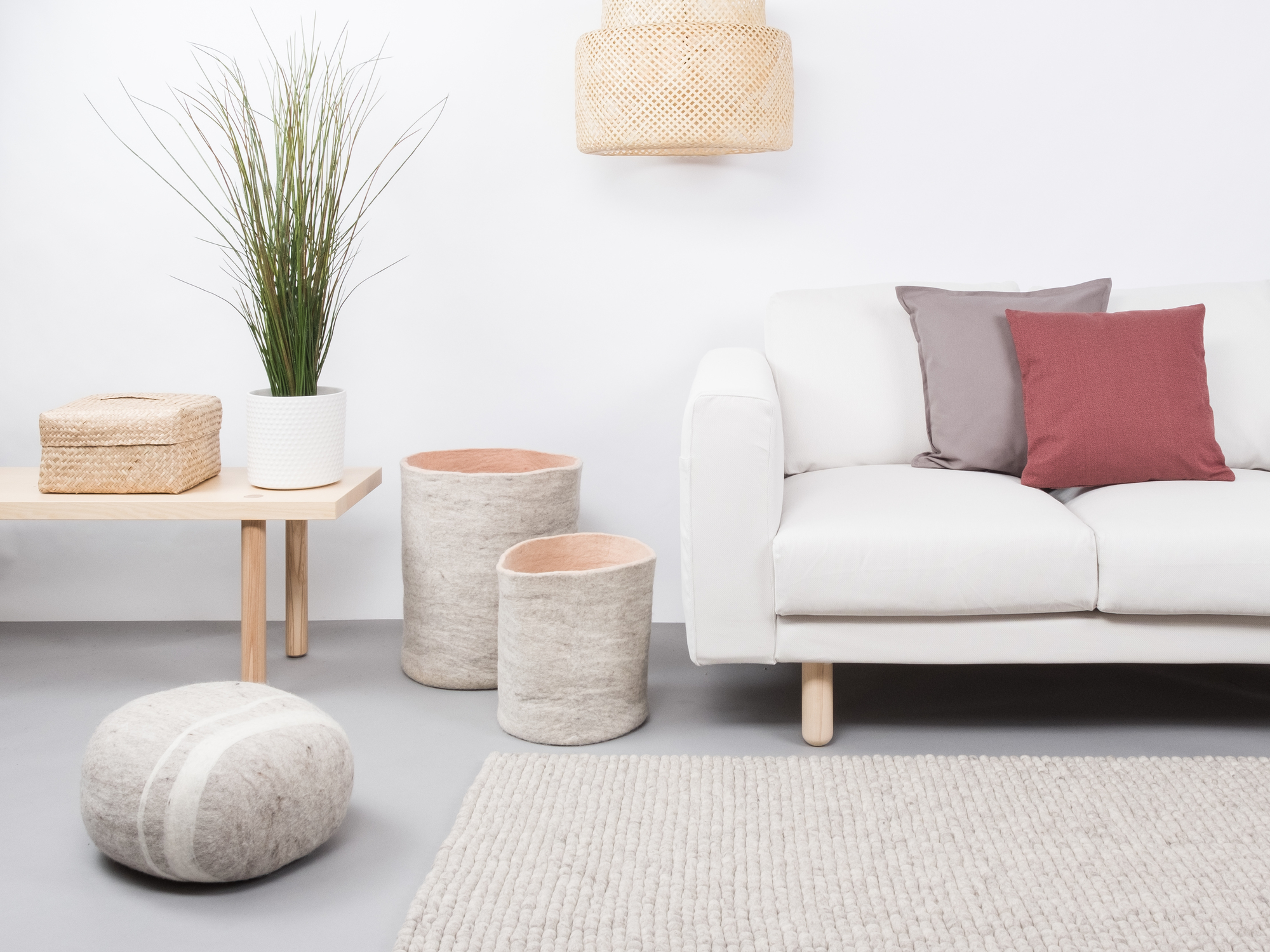 Felt ball Carpet 120x170 cm myfelt
