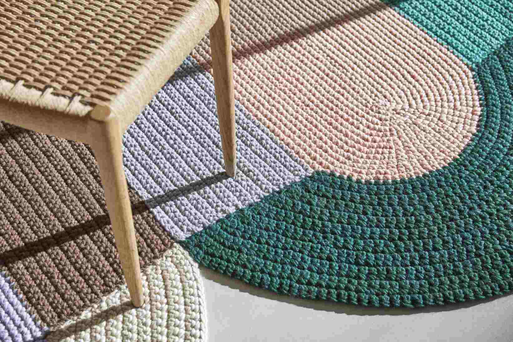 The Crochet Collection Embroidery Mix Rug 180x300 cm Gan