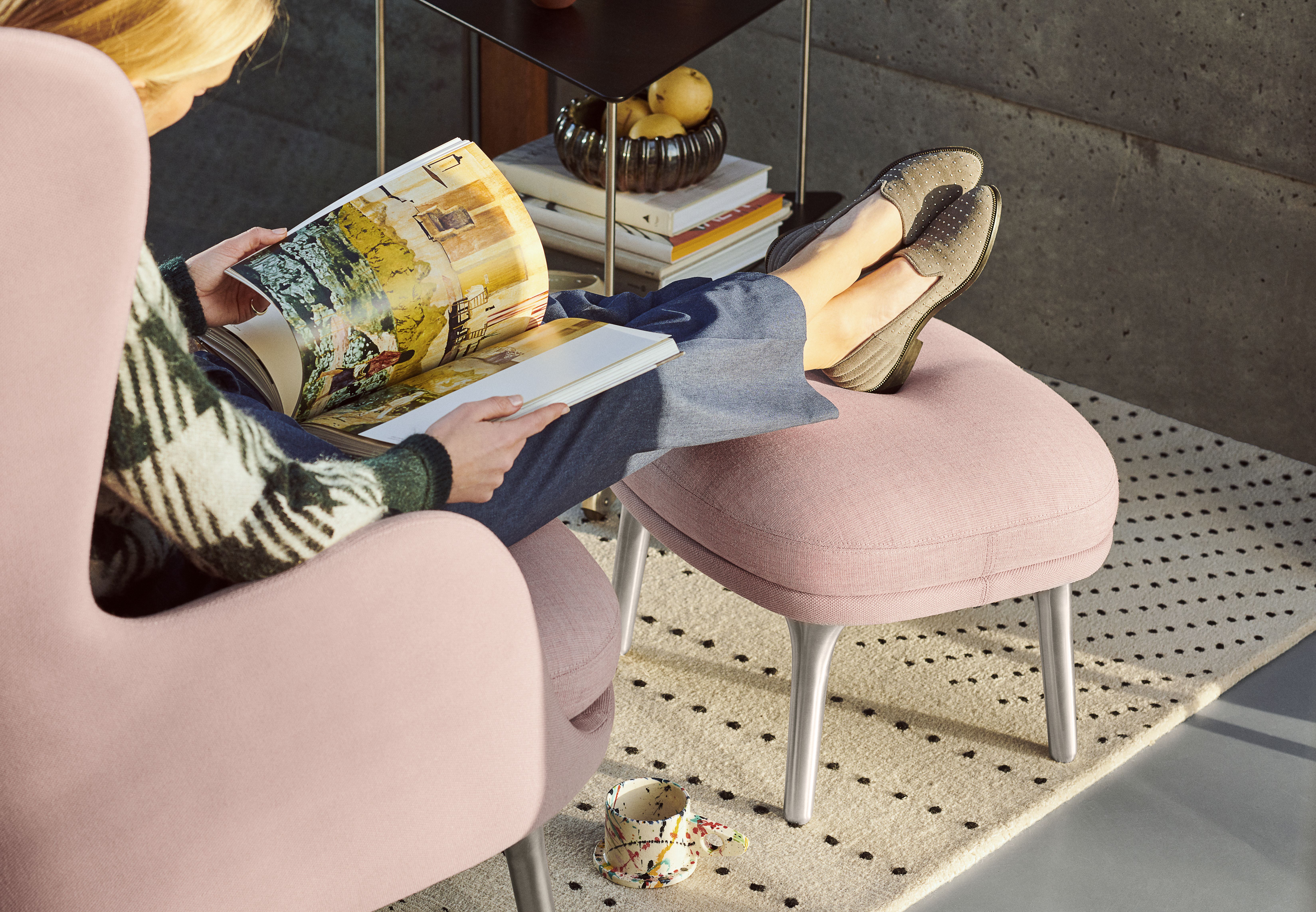 Ro Armchair Wood Fritz Hansen