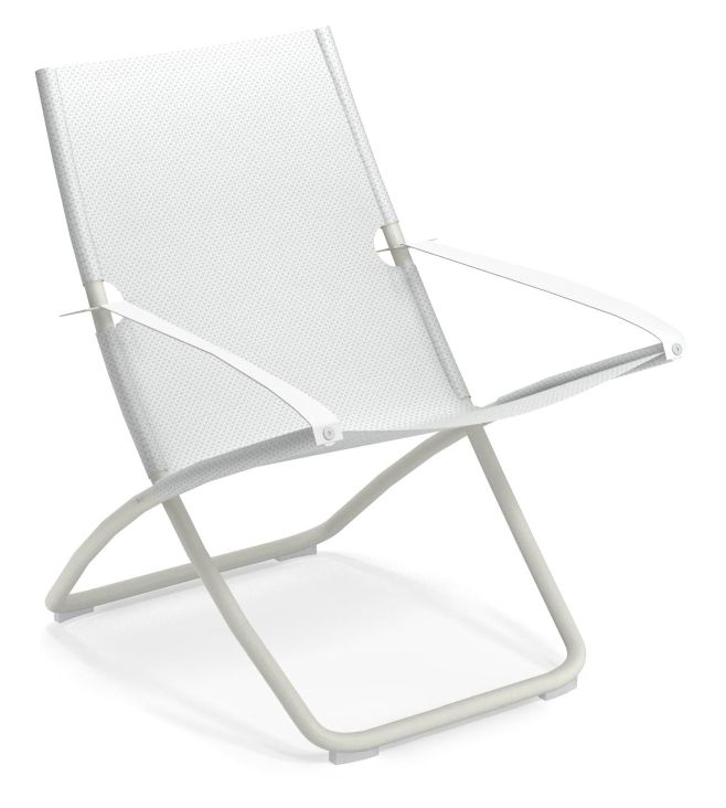 Snooze Deckchair Emu matt white - white