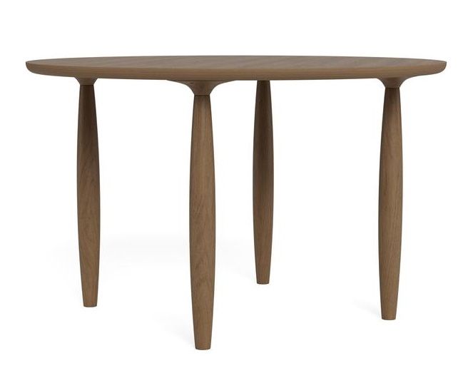 Oku Dining Table Round Oak Light Smoked Norr11