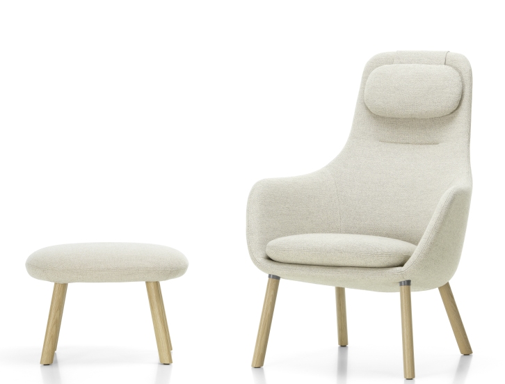 Hal Lounge Chair Armchair + Ottoman Vitra Hal Lounge Chair Armchair + Ottoman Vitra