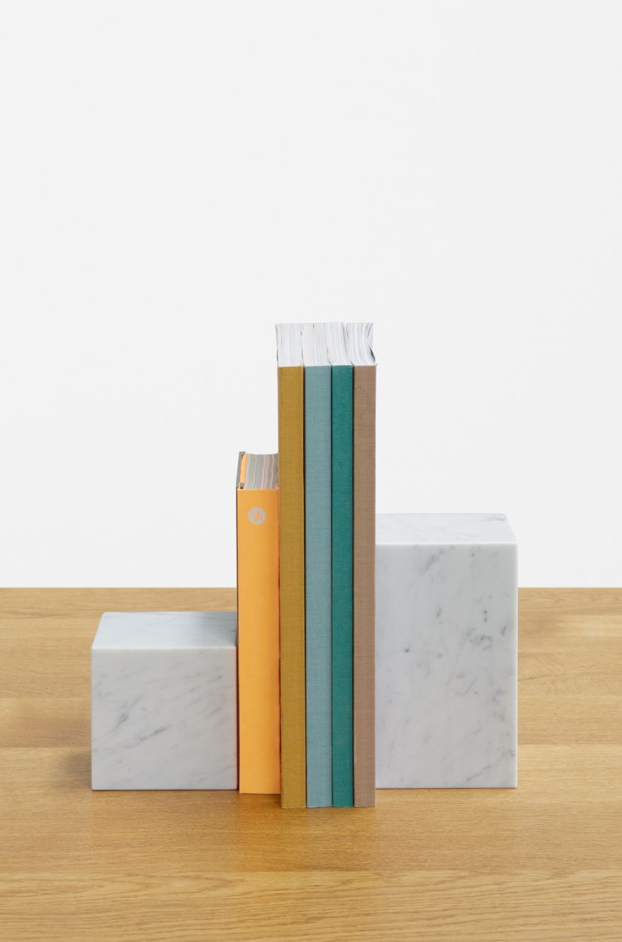 AC11 Stop bookend Hx17 cm White e15 SINGLE PIECES