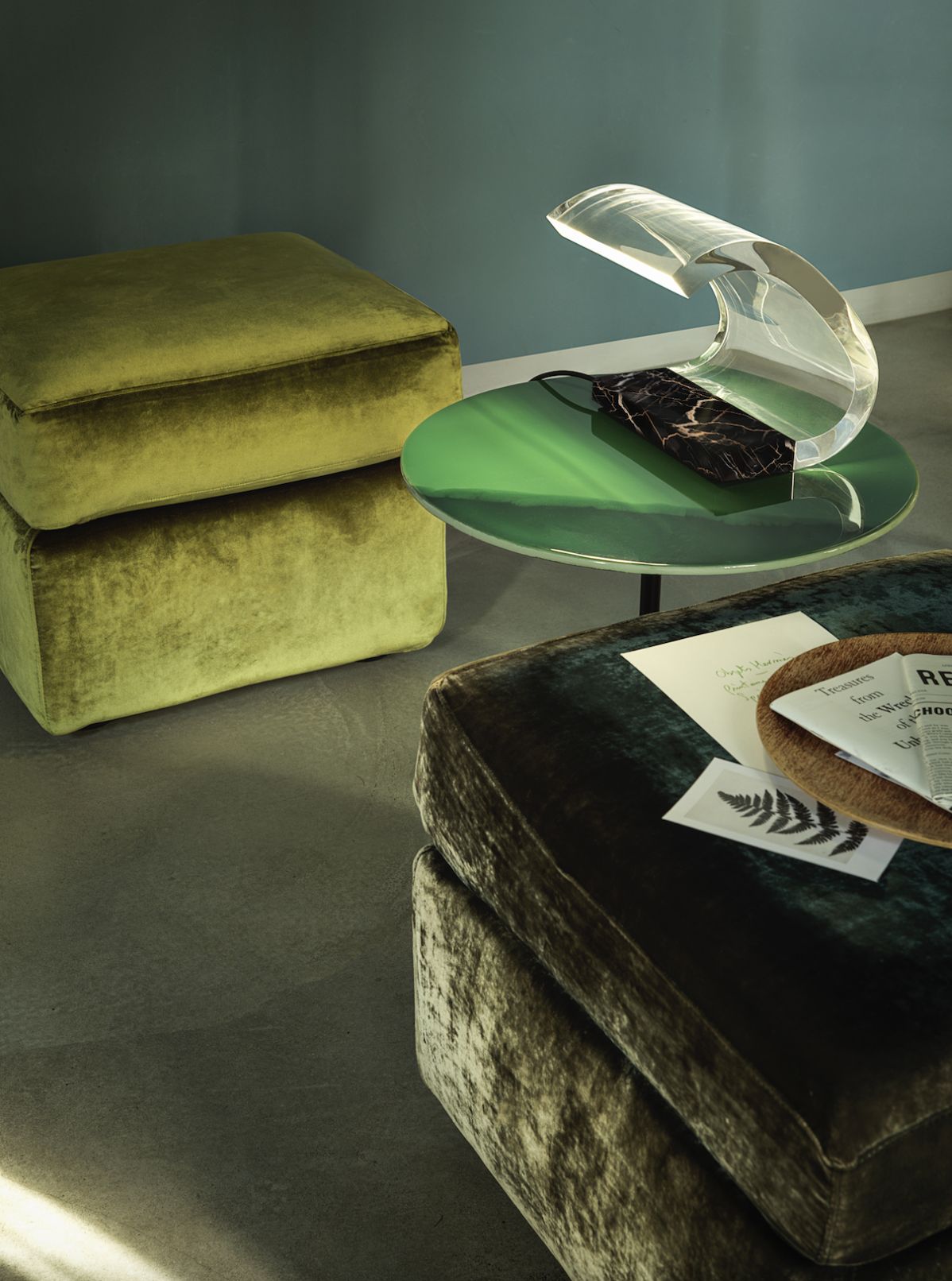 Acrilica 281 table lamp with marble base Oluce LIMITED EDITION