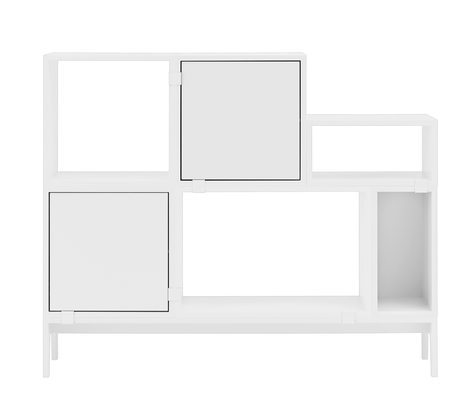 Stacked Configuration 1 Shelving System White Muuto SINGLE PIECES