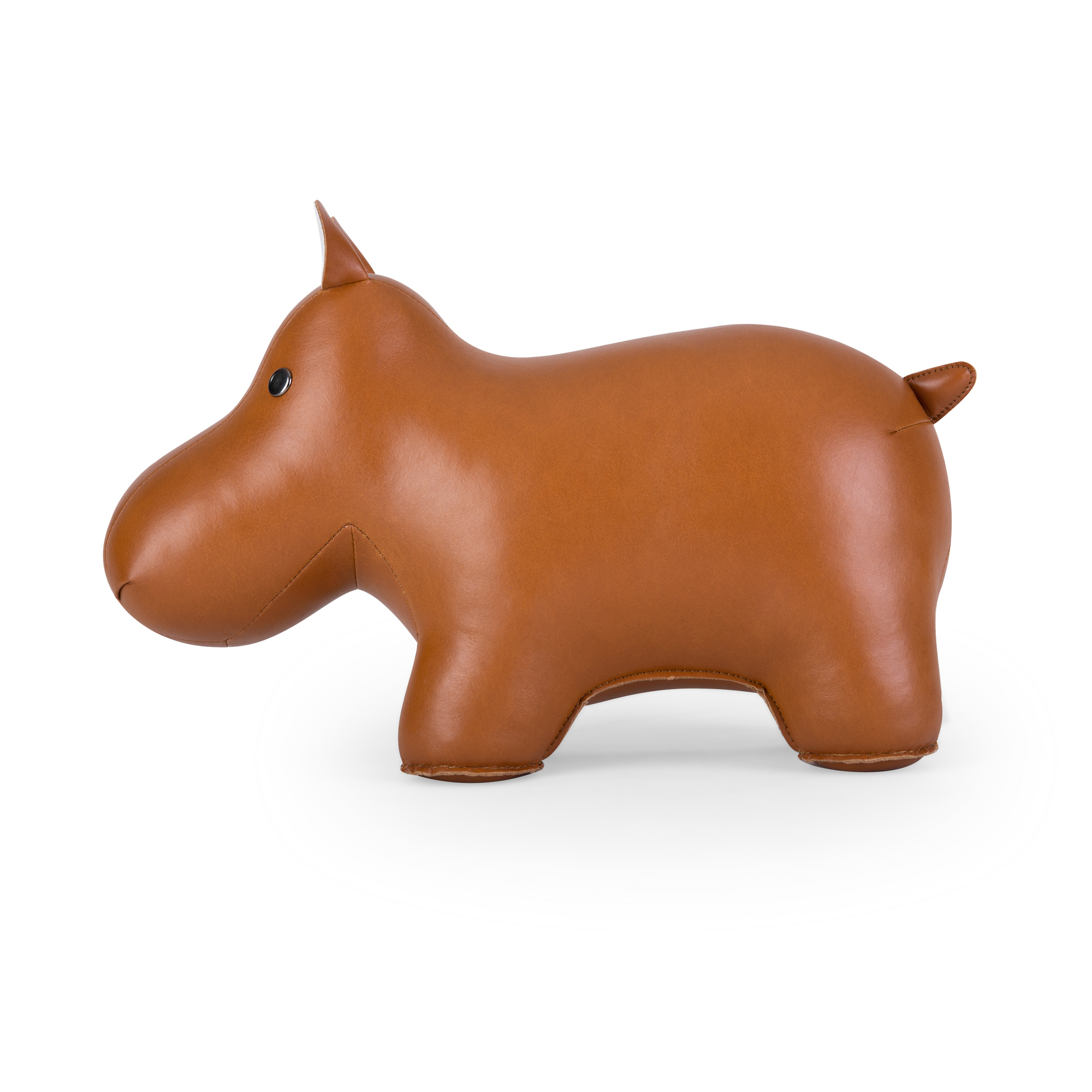 Doorstop Classic Hippo Tan/White Züny