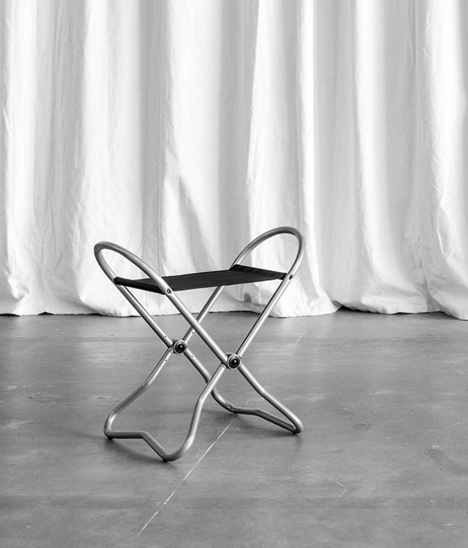 Chicago folding stool Lectus black