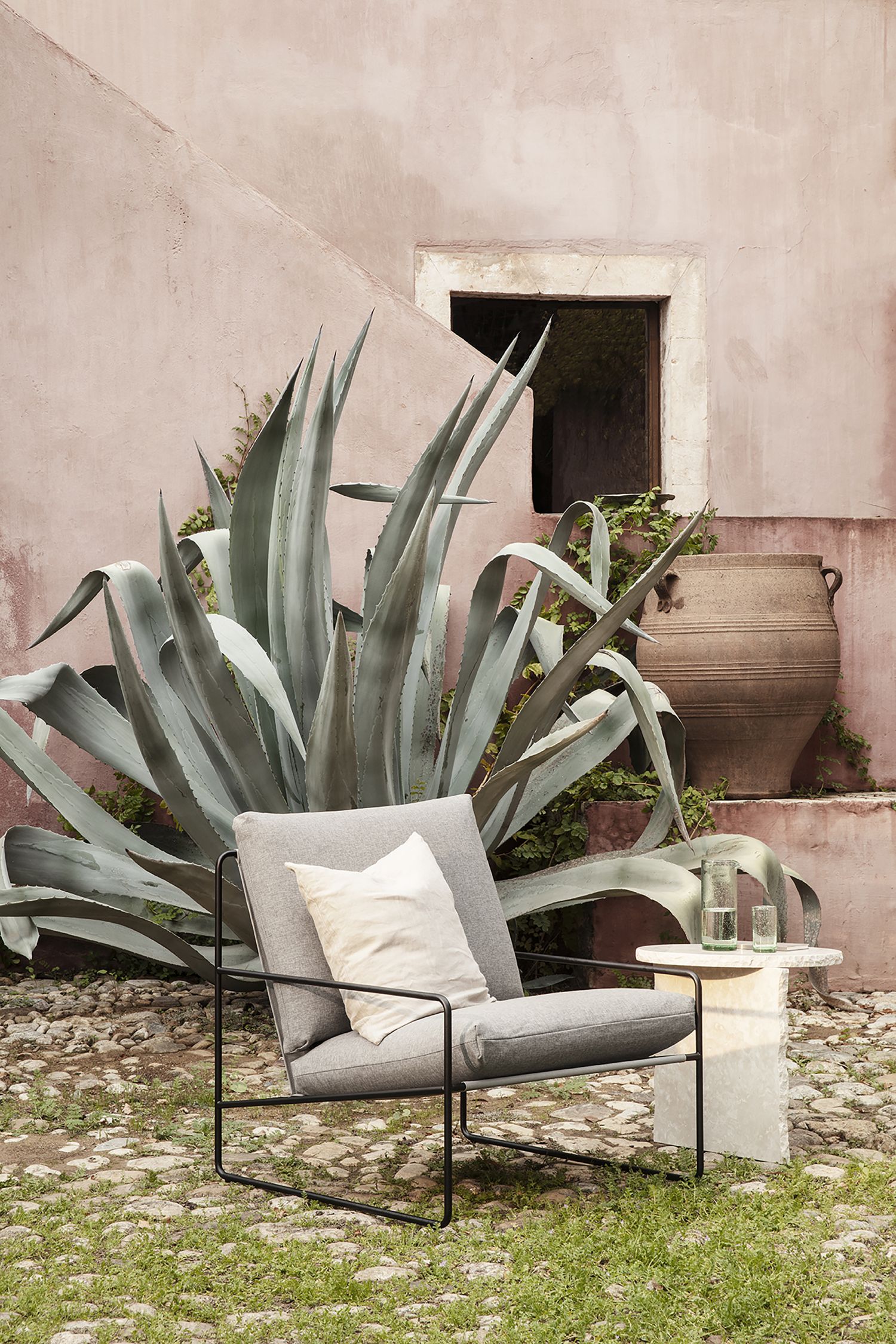 Desert 1 Seater Outdoor Armchair Frame Cashmere Ferm Living