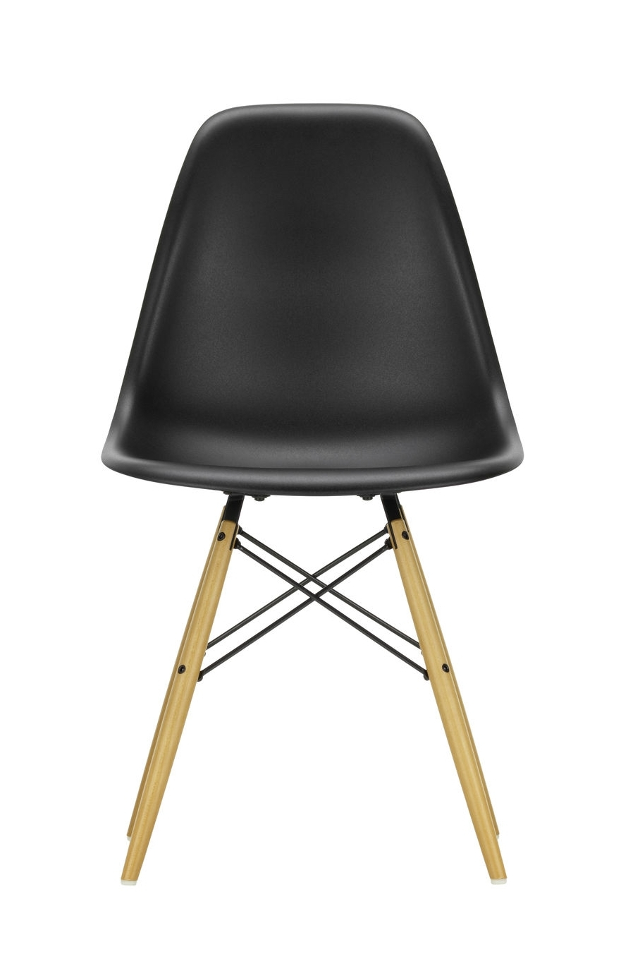 Eames Plastic Side Chair DSW Chair Vitra Maple dark - tender pink