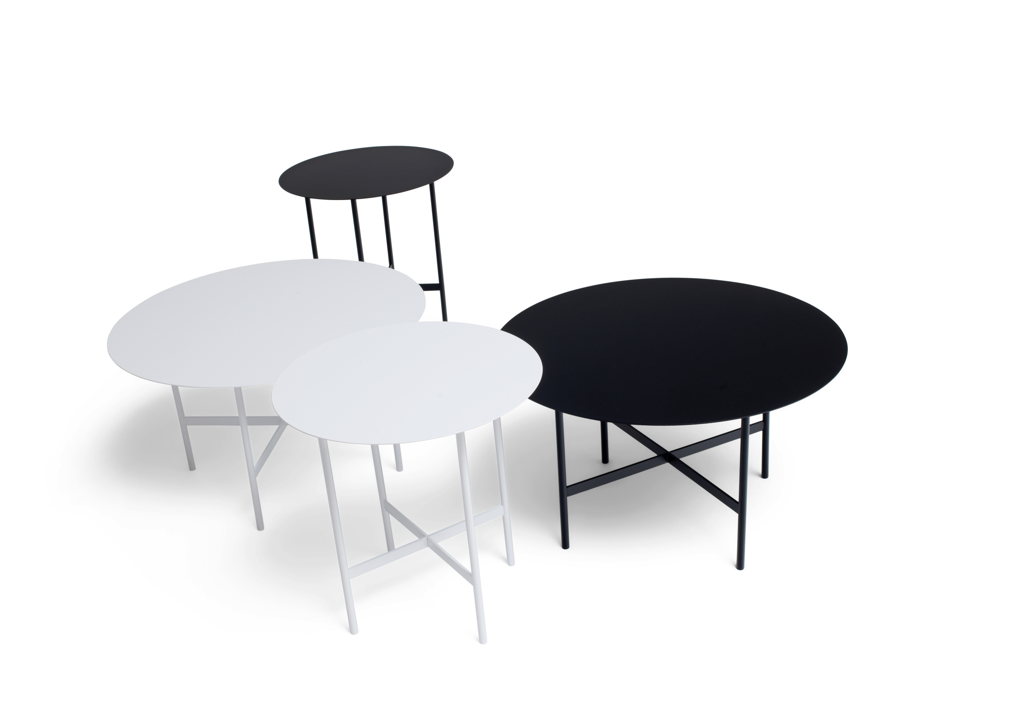 BETA coffee and side table large smoke matt Müller Möbelfabrikation