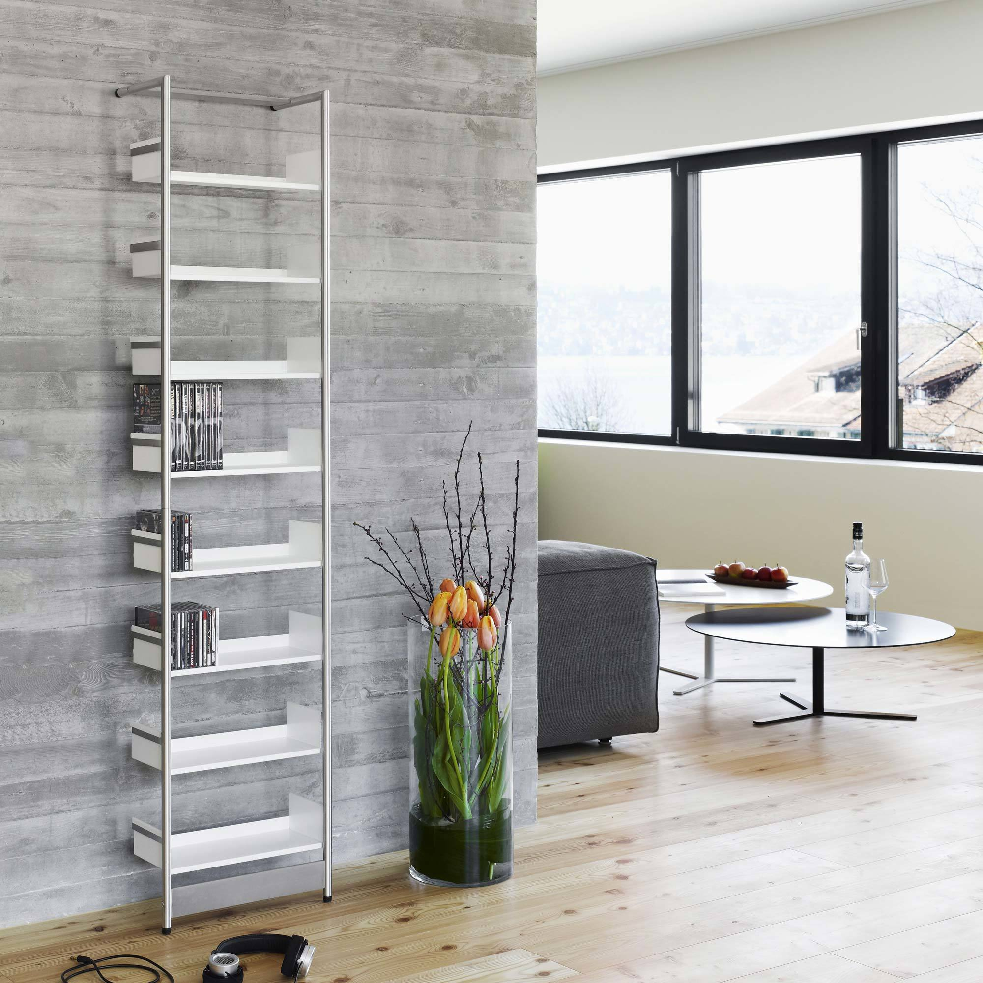 Connection shelves for Pool 183 CD Leaning shelf Mox Lx45 cm White