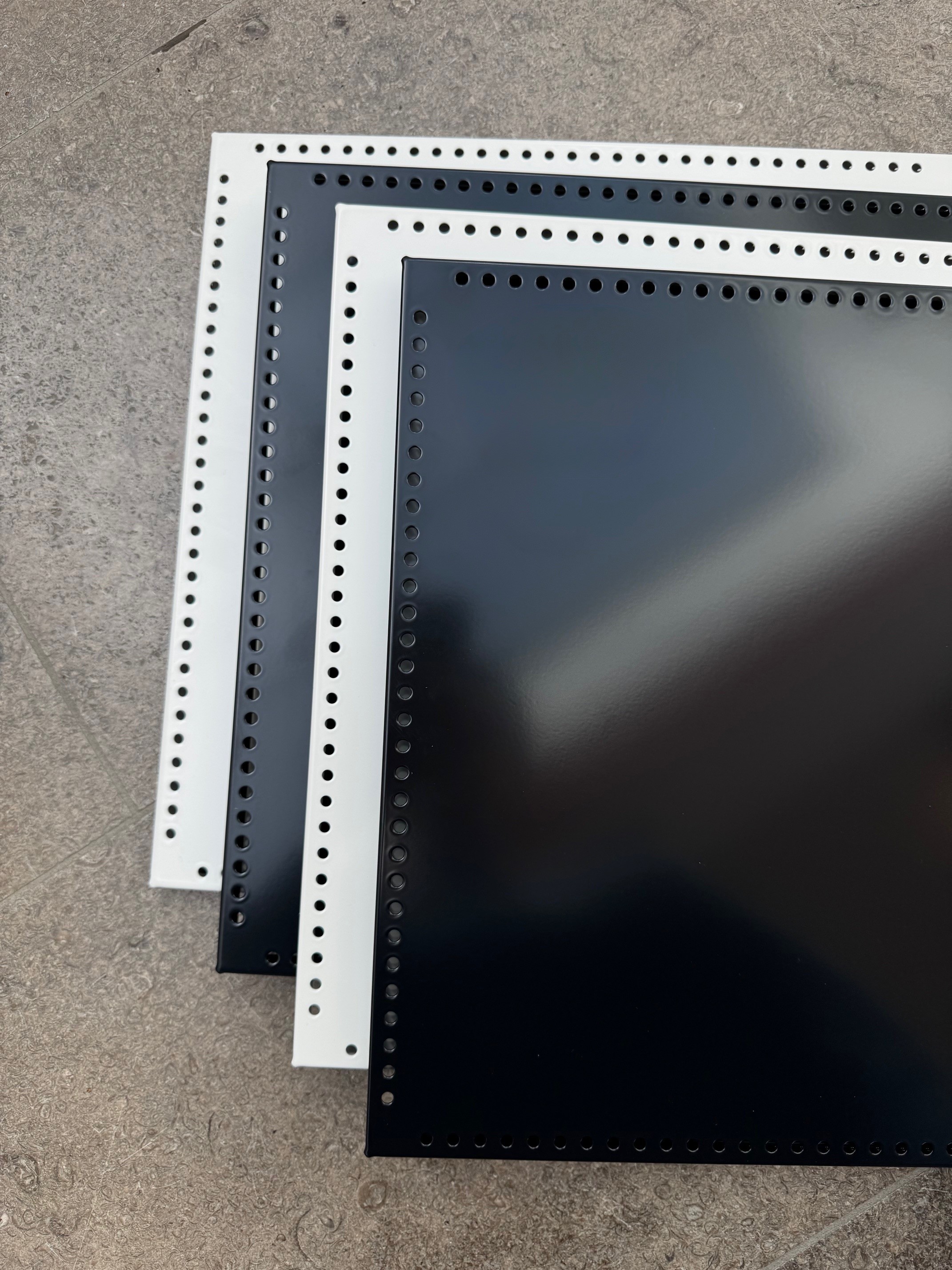 USM Haller Shelf perforated Spare part 50 x 35 cm Pure White
