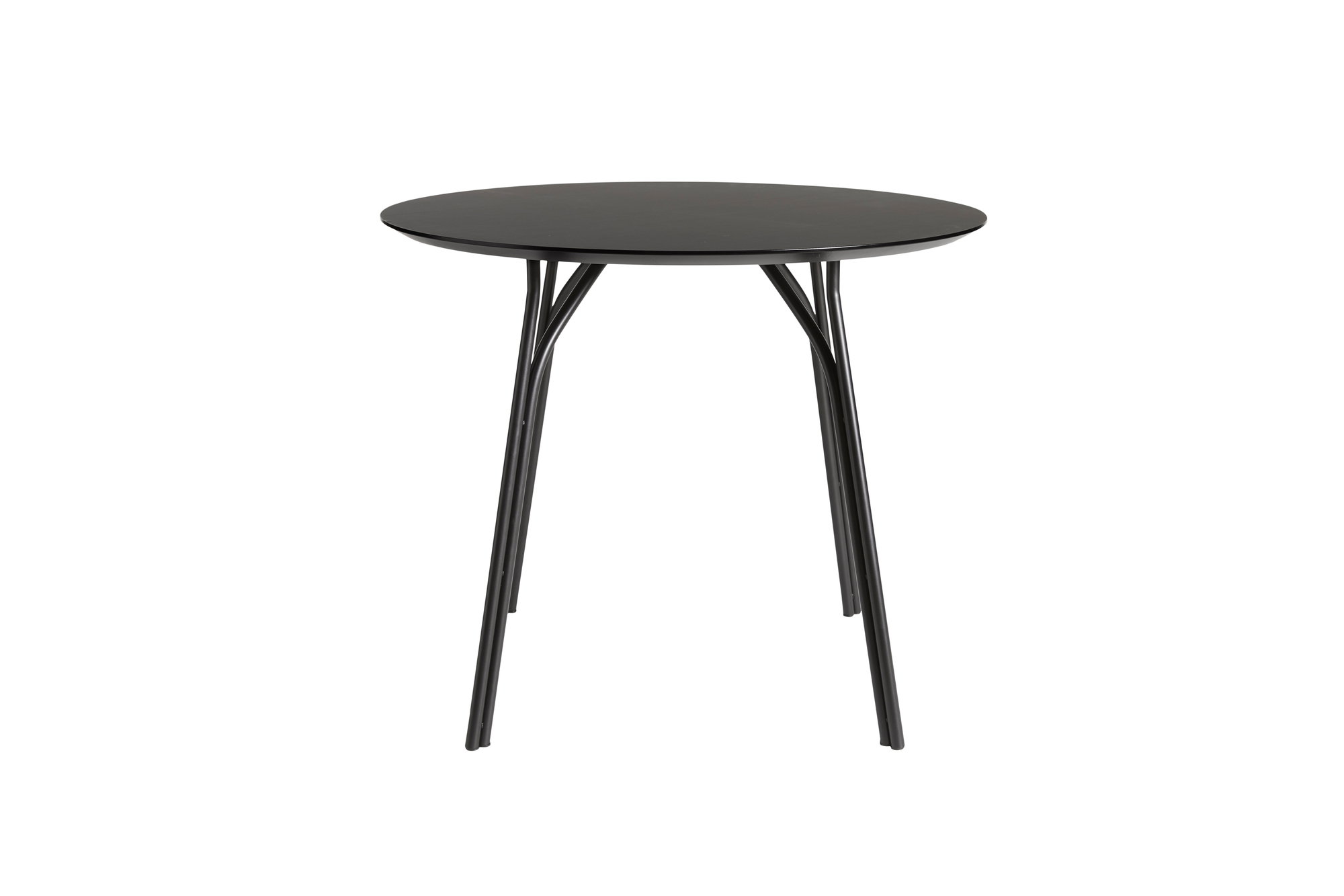 Tree Dining Table Ø90 Tabletop Beige Legs Black Woud