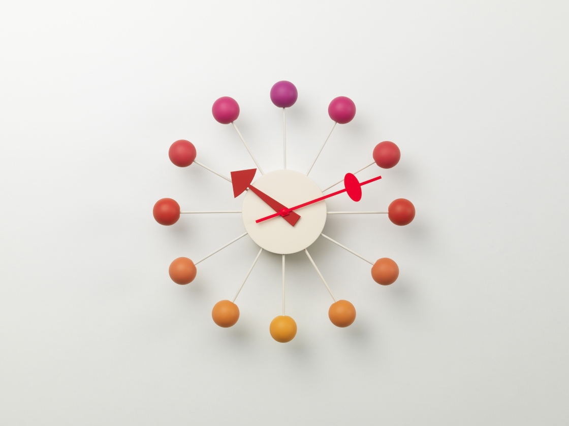 Ball Clock Wall Clock Sunset Vitra LIMITED EDITION 