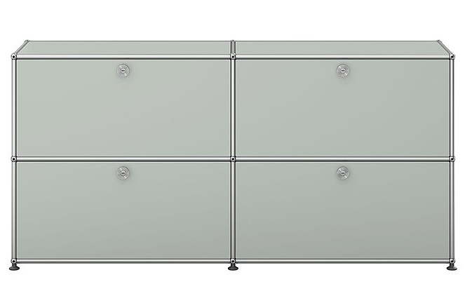 USM Haller Sideboard mit 4 Klapptüren – QUICK SHIP -lichtgrau