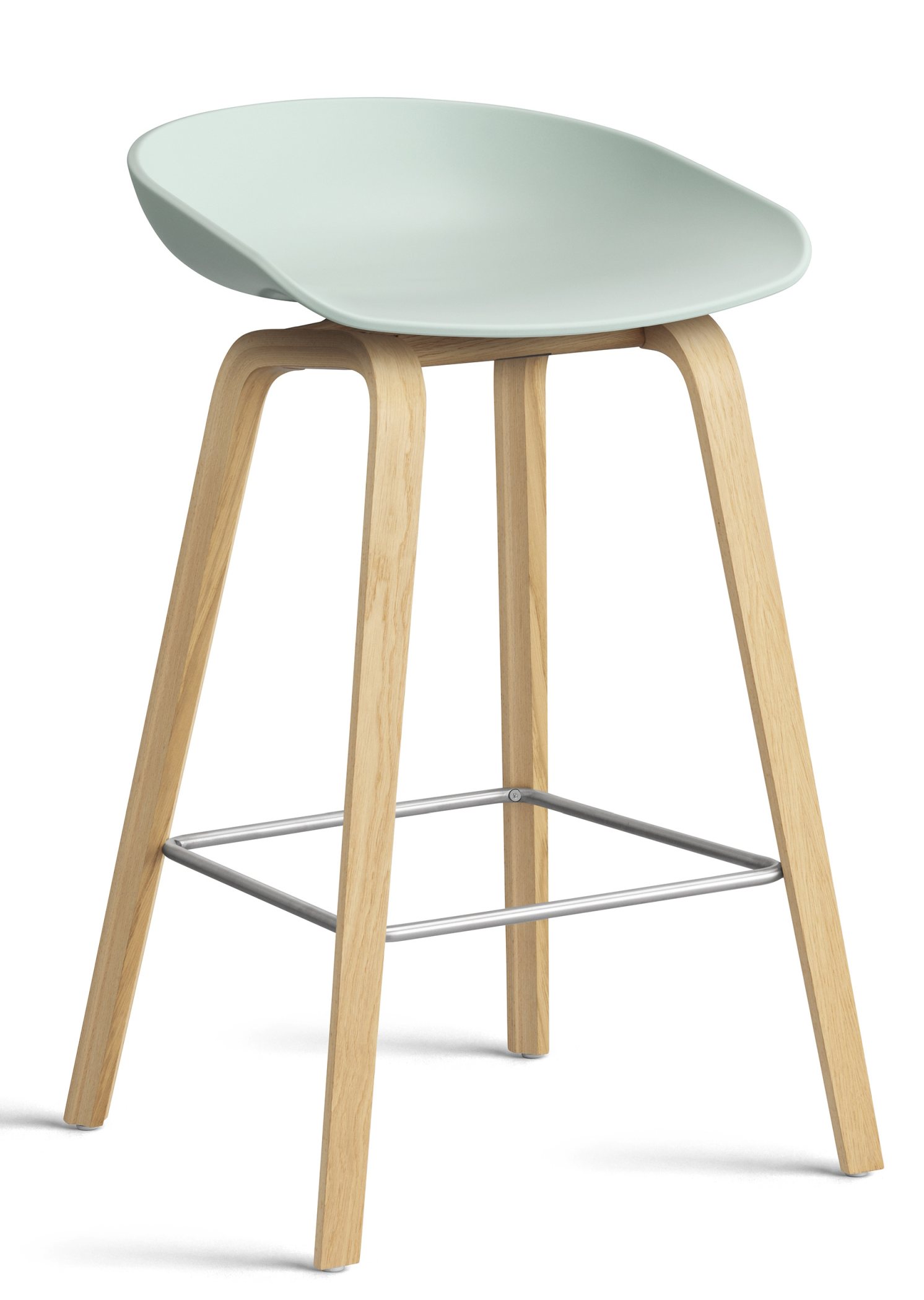 About a Stool AAS32 / AAS 32 Bar stool Low Hay Dusty mint - water-based lacquer