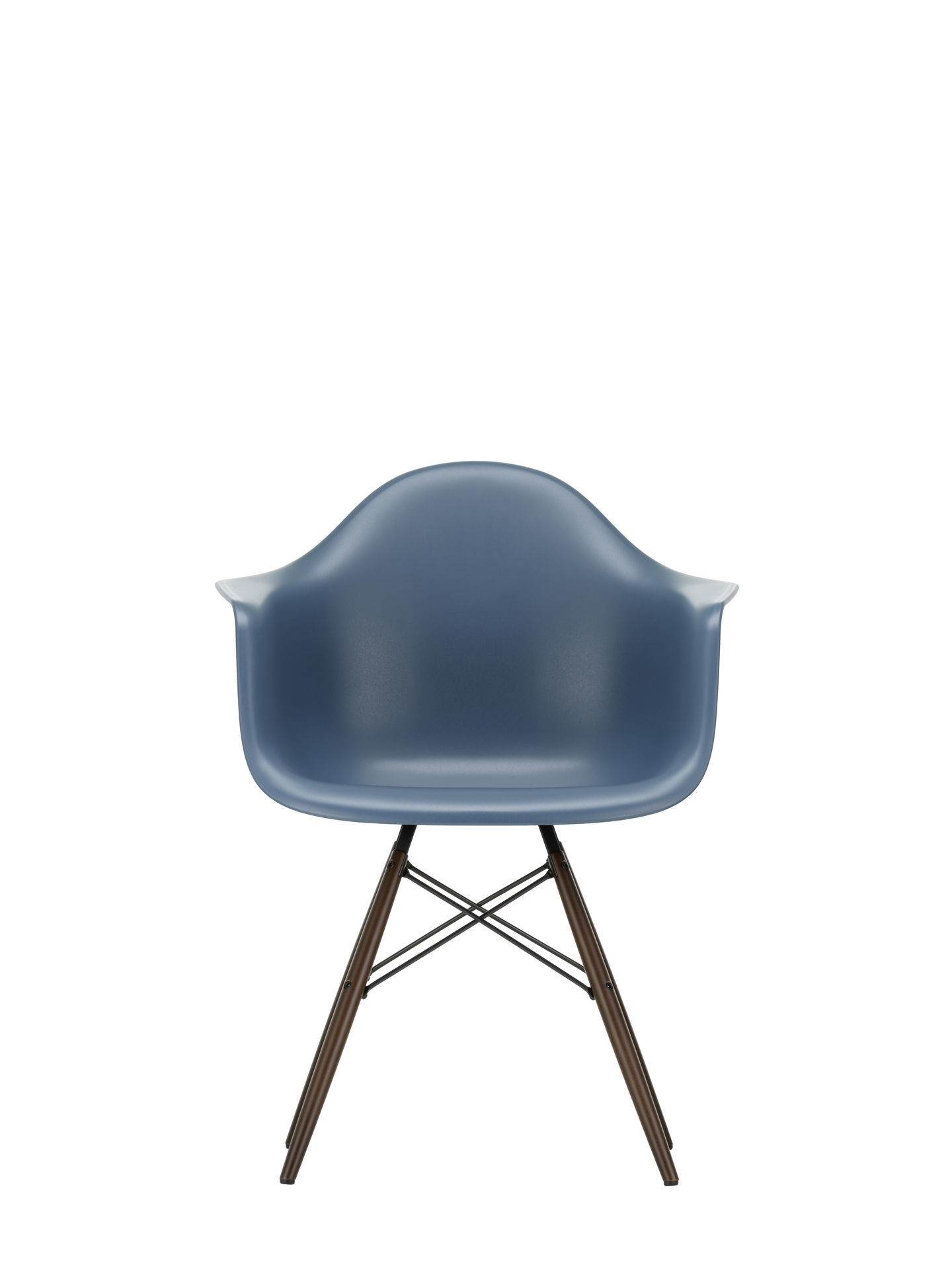 Eames Plastic Arm Chair DAW Chair Vitra Maple dark - Forest