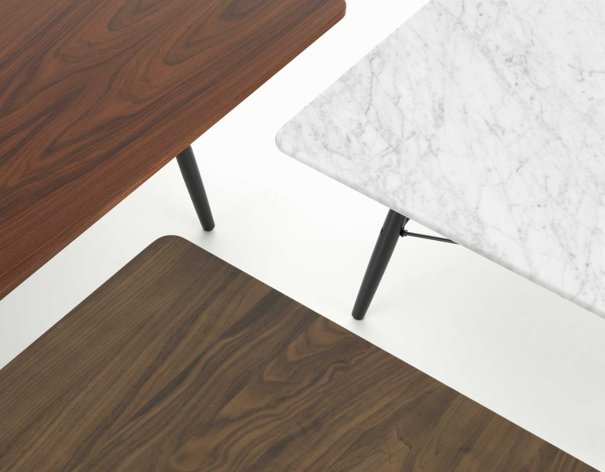 Eames Coffee Table Square Marble white Vitra