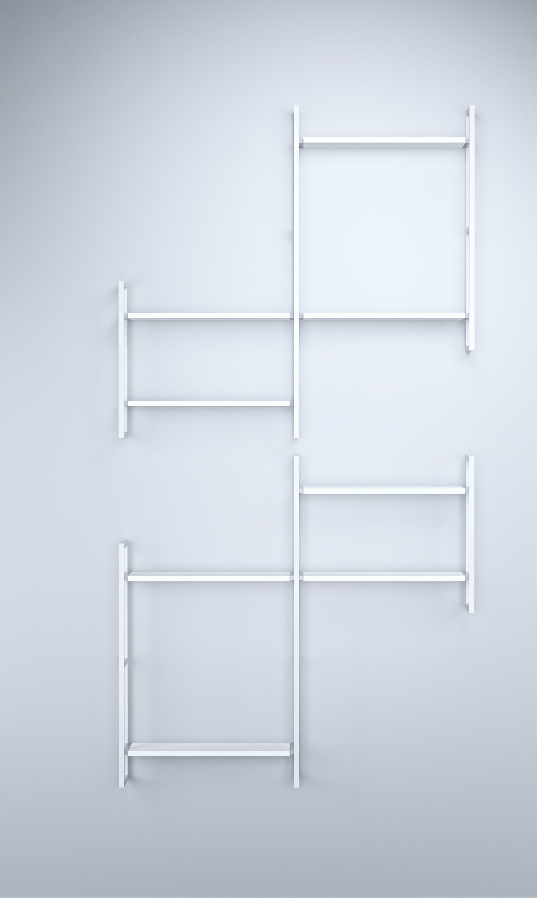 Wall shelf basic module D Oncono White
