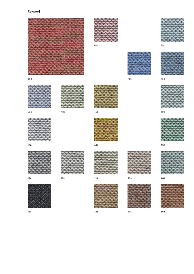 Sample Card Re-Wool Kvadrat