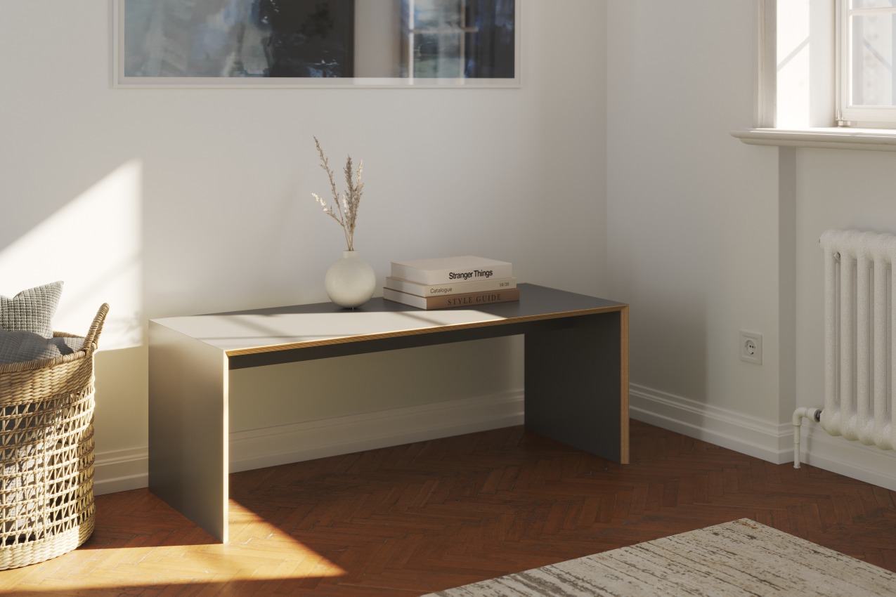 Bridge bench / side table Müller Möbelwerkstätten 