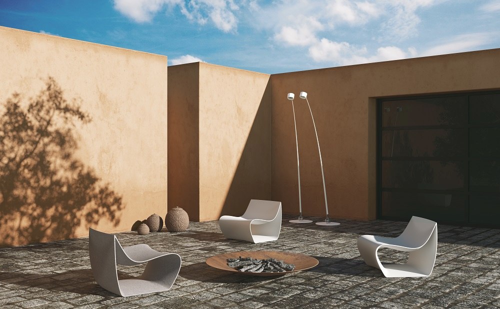 SIGN MATT Chair Indoor / Outdoor MDF Italia Concrete matte