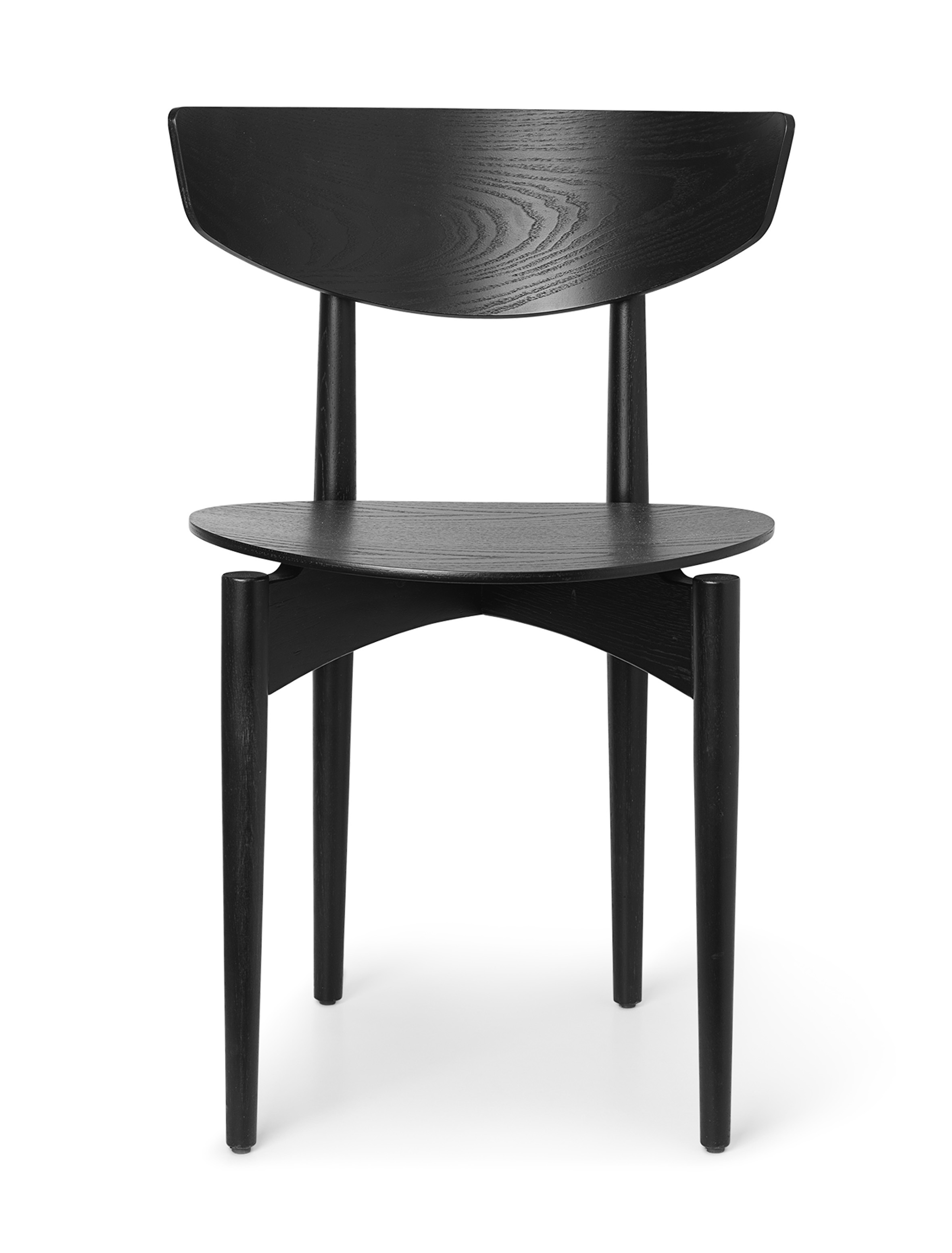 Herman Dining Chair with Wooden Frame Black Ferm Living Herman Dining Chair with Wooden Frame Black Ferm Living