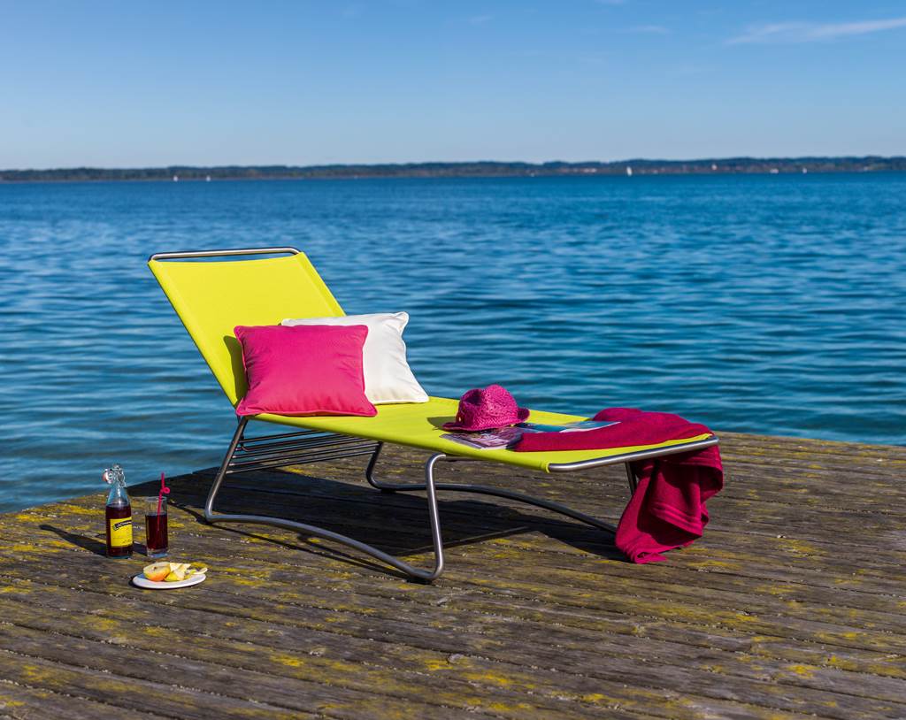 Balcony Sun Lounger Petrol Weishäupl 
