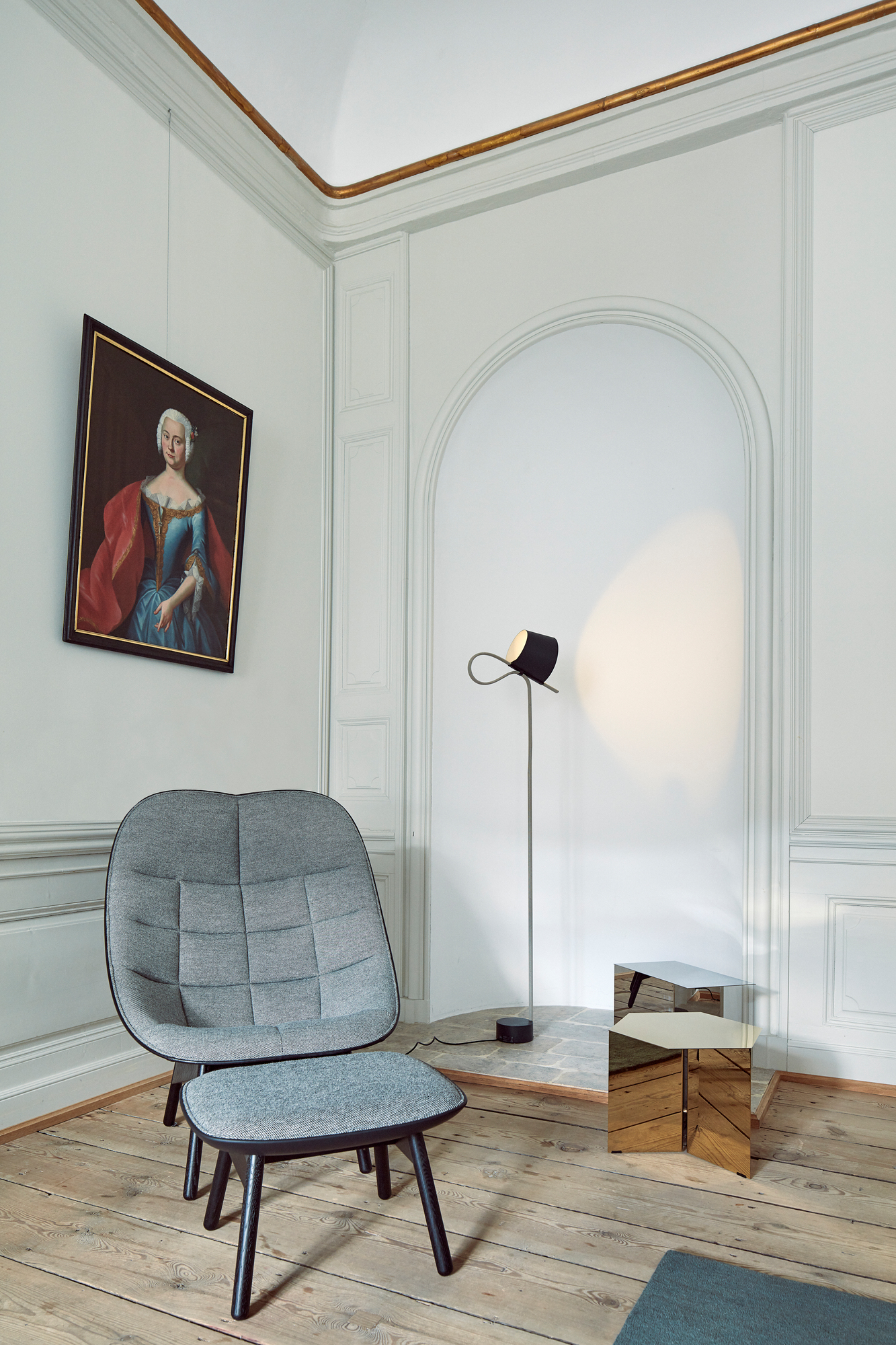 Uchiwa / Uchiwa Quilt Armchair Armchair Hay