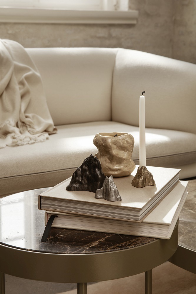 Marble Table Beistelltisch Ferm Living Black 40