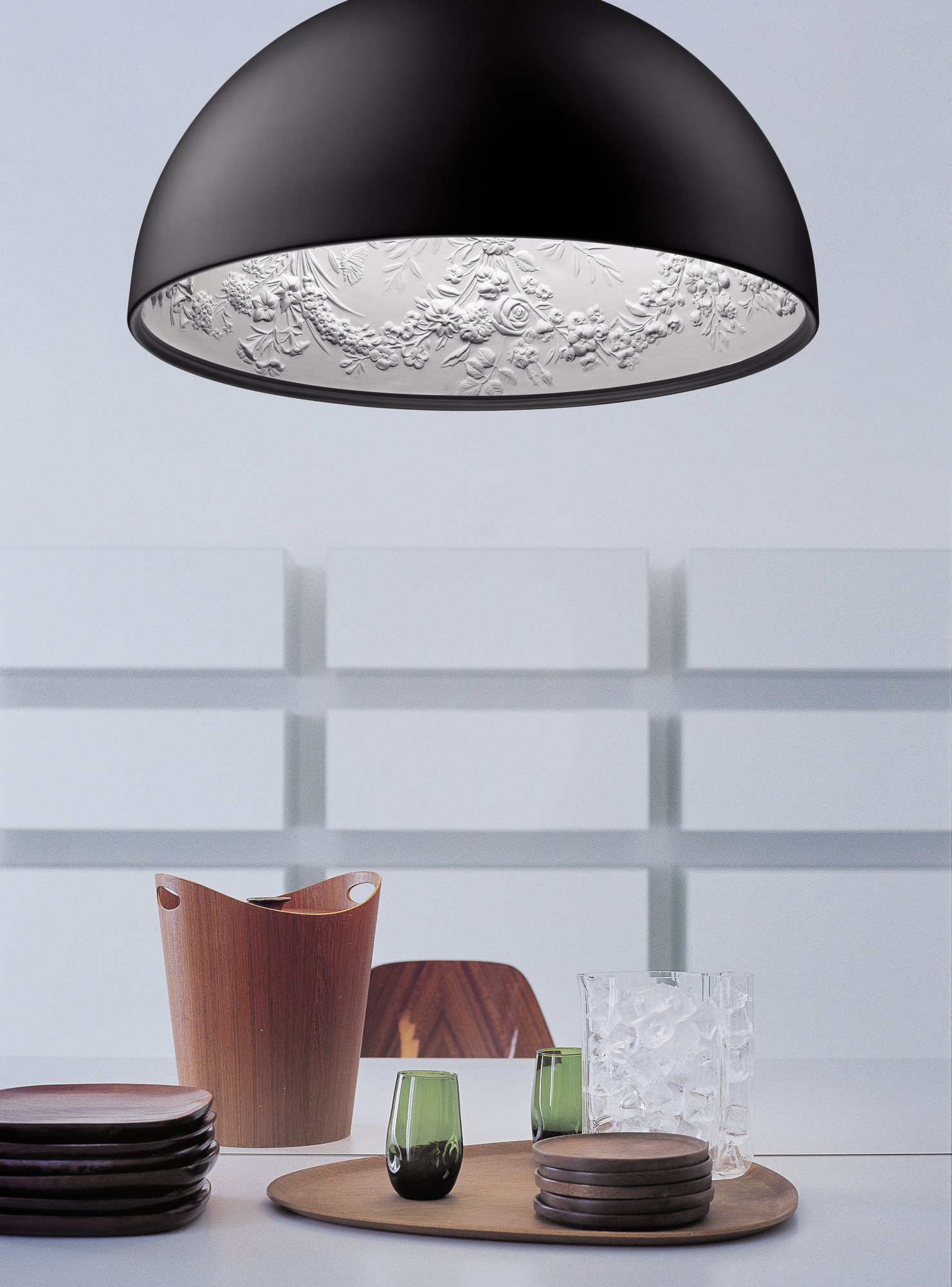 Skygarden 1 Pendant light Flos Rust brown