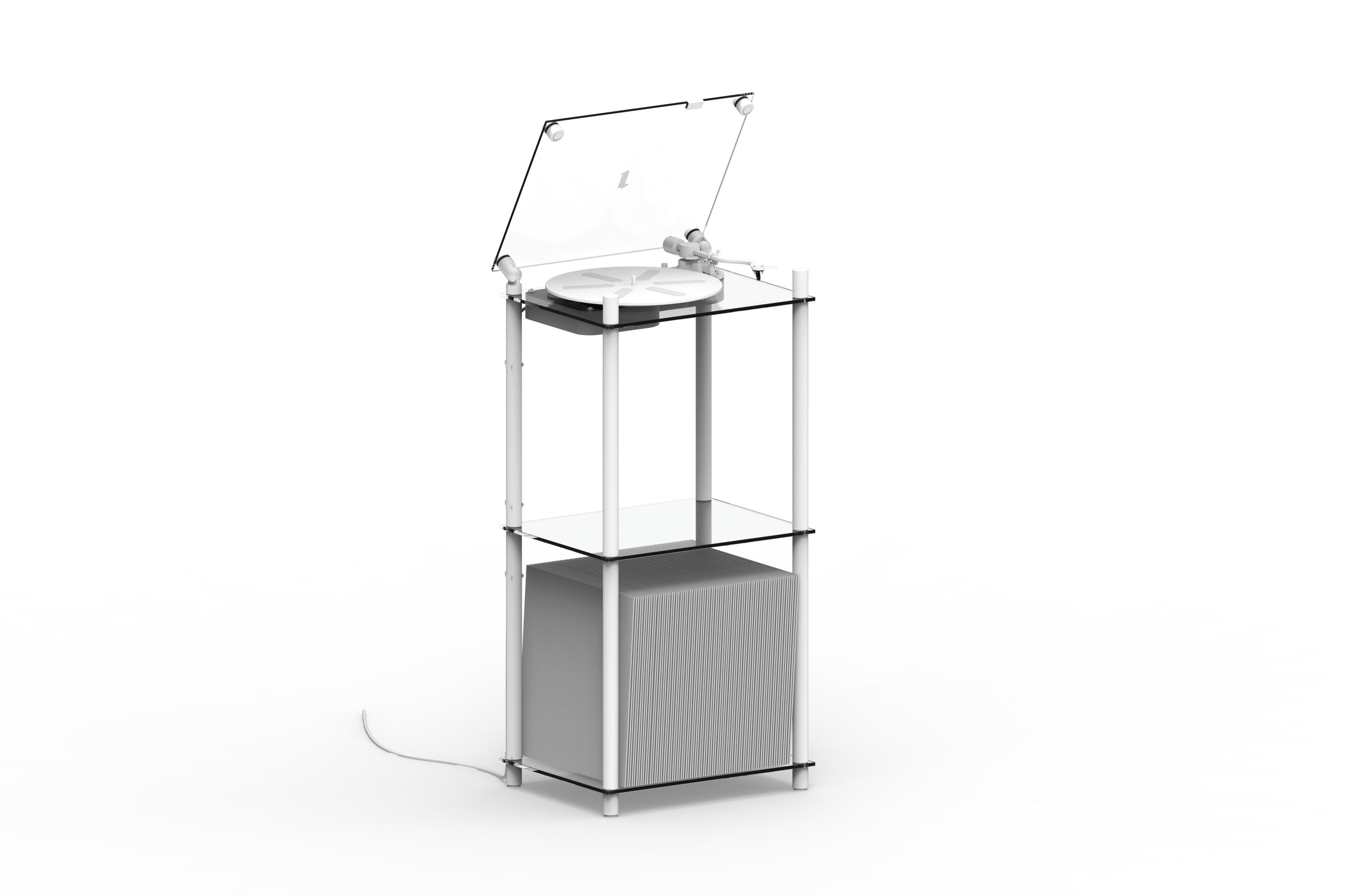 Transparent turntable Transparent