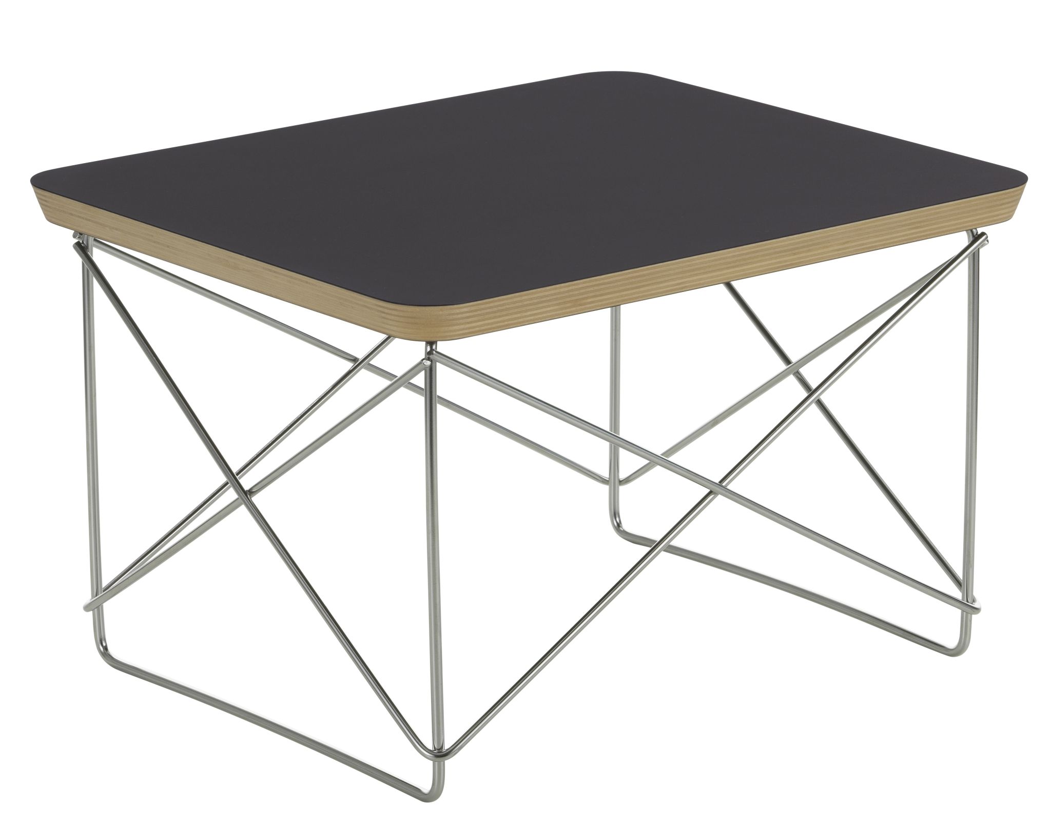 Occasional LTR Side Table HPL BLACK / STAINLESS STEEL Vitra SINGLE PIECES