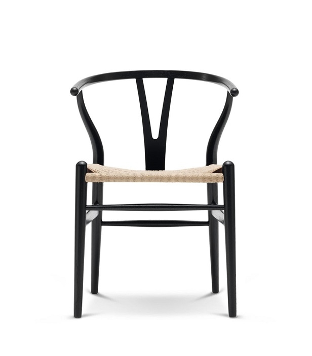 CH24 Wishbone Chair / Y-Chair Oak black Carl Hansen &amp; Søn