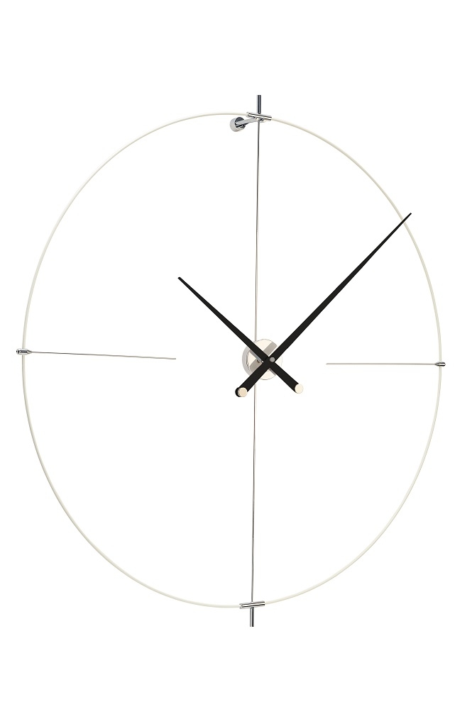 Bilbao N/ L Wall Clock nomon White-Black