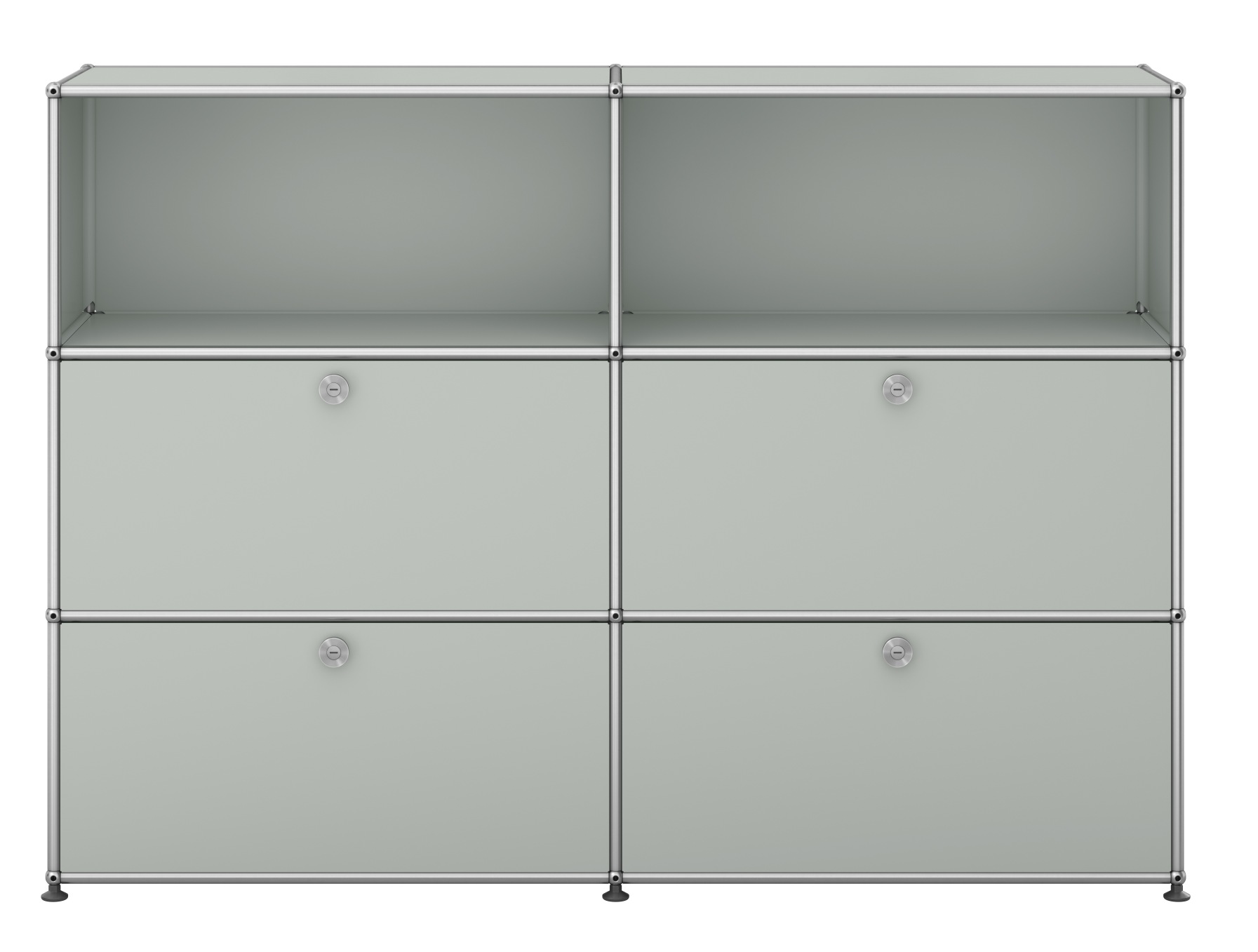 USM Haller sideboard / highboard with 4 flaps - QUICK SHIP light grey