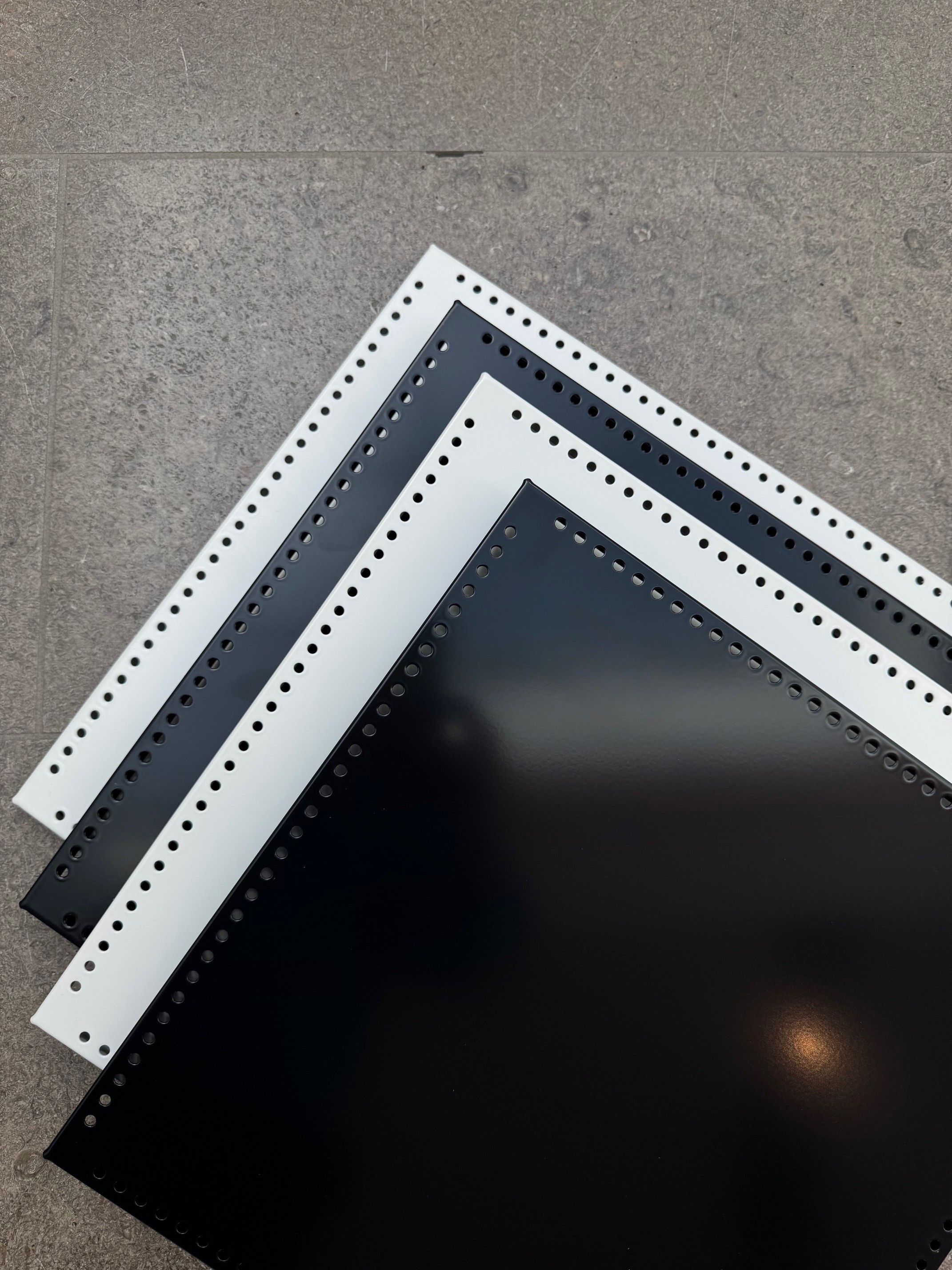 USM Haller Shelf perforated Spare part 50 x 35 cm Pure White
