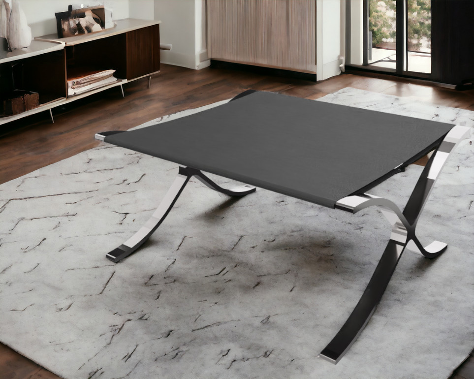 Barcelona Stool / Stool Relax with black cowhide Knoll International 