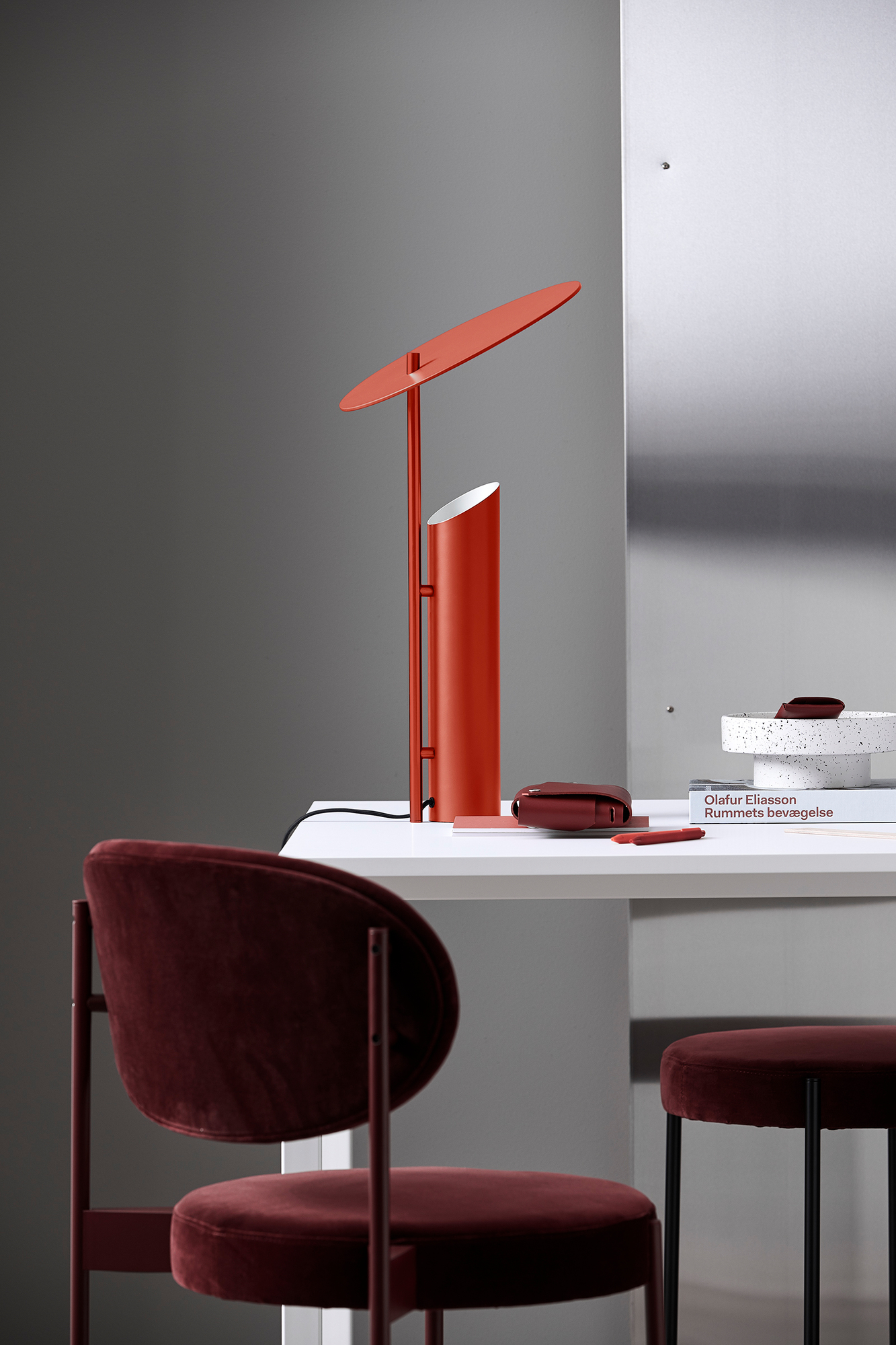 Reflect Table Lamp Matt Red Verpan