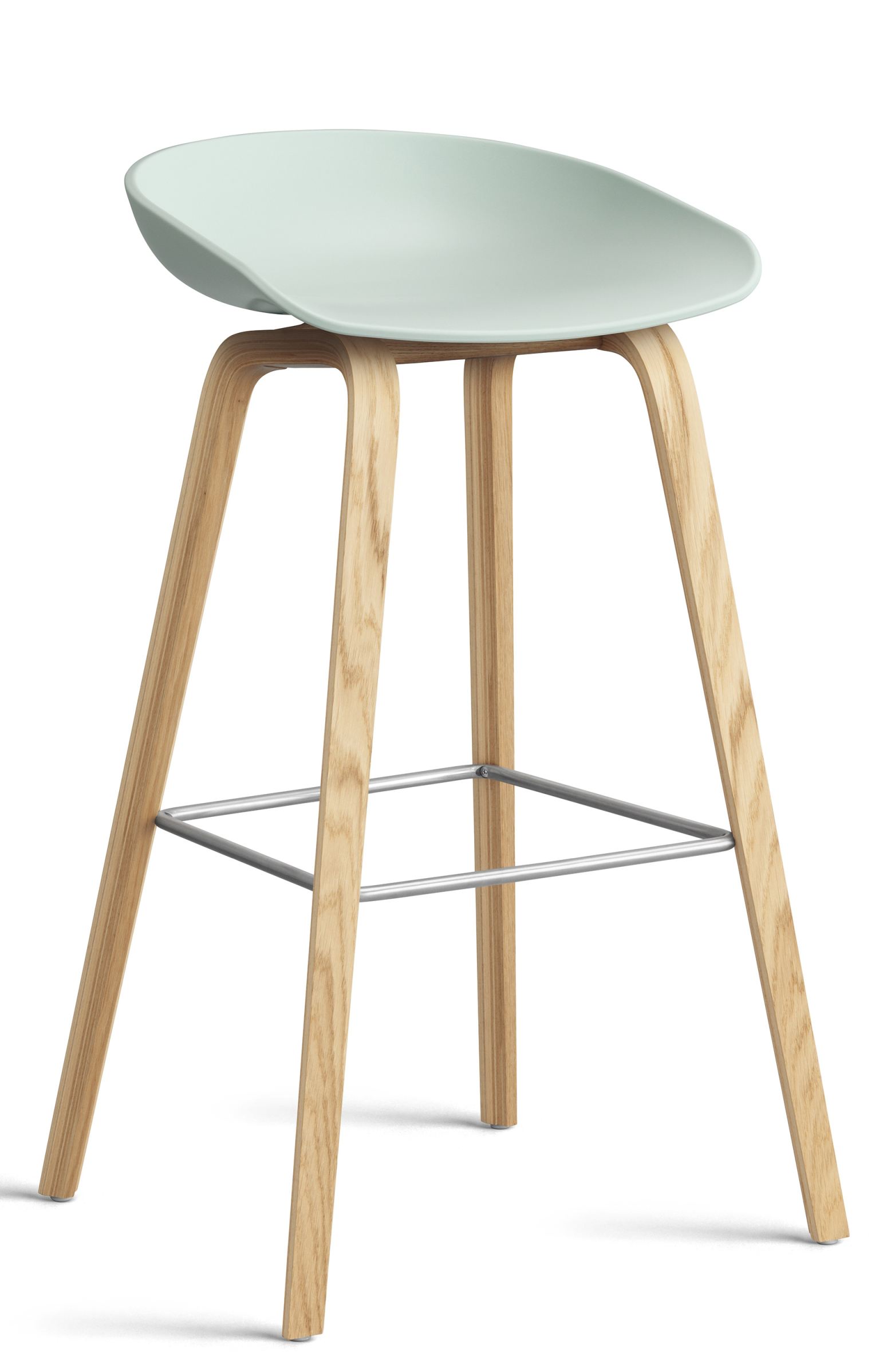 About a Stool AAS32 / AAS 32 Bar stool High Hay water-based lacquer - Dusty mint