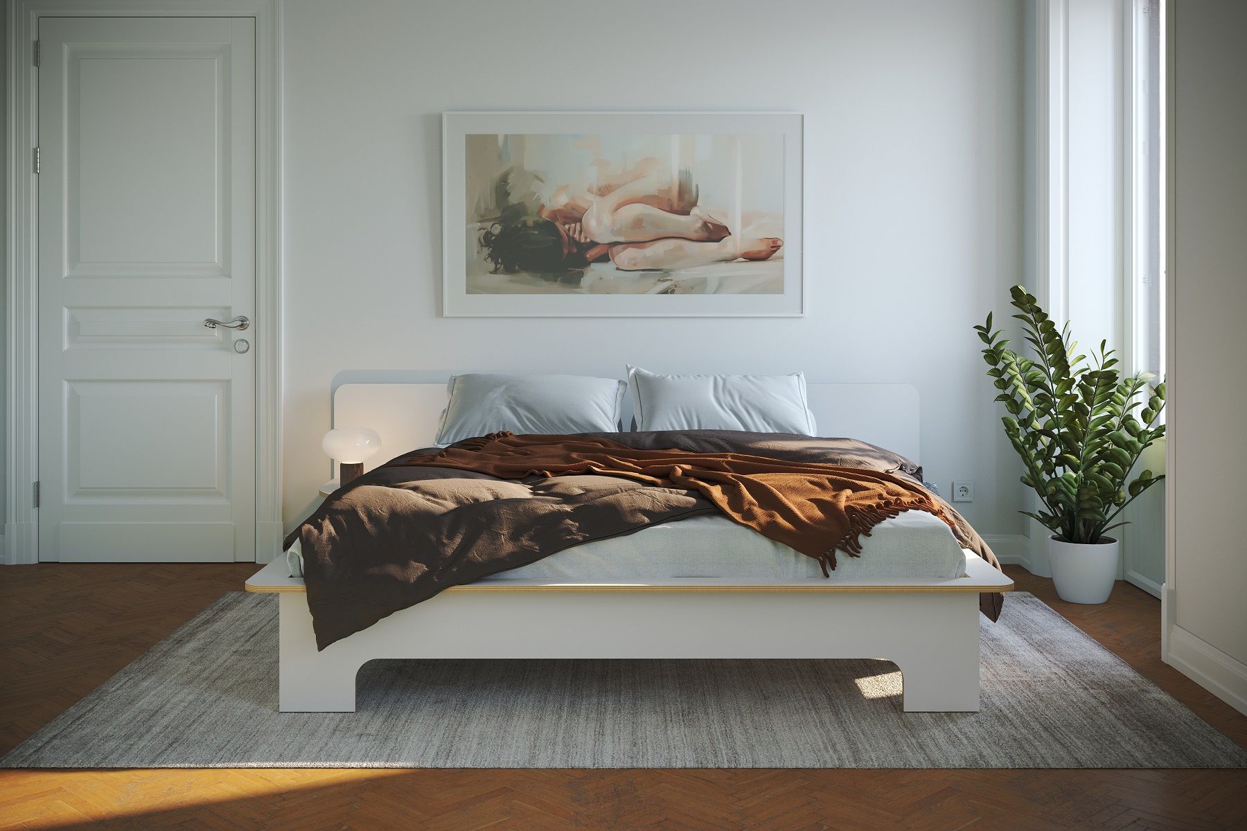 Plane Double bed Müller Möbelwerkstätten