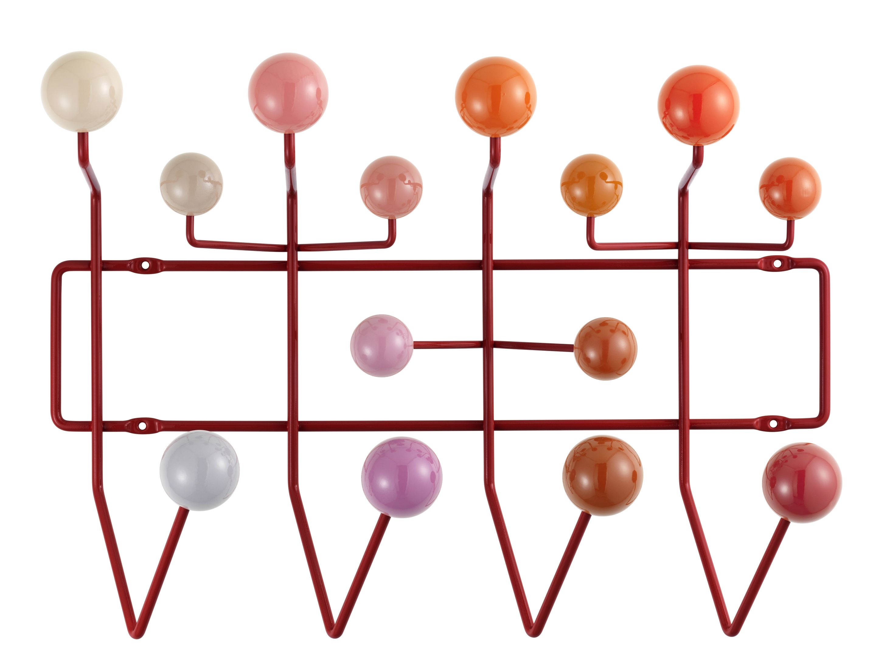 Eames Hang it all wardrobe red Vitra
