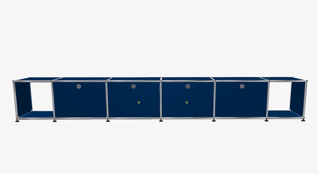 USM Board gentian blue without locks Wx270 cm USM Haller SINGLE PIECES